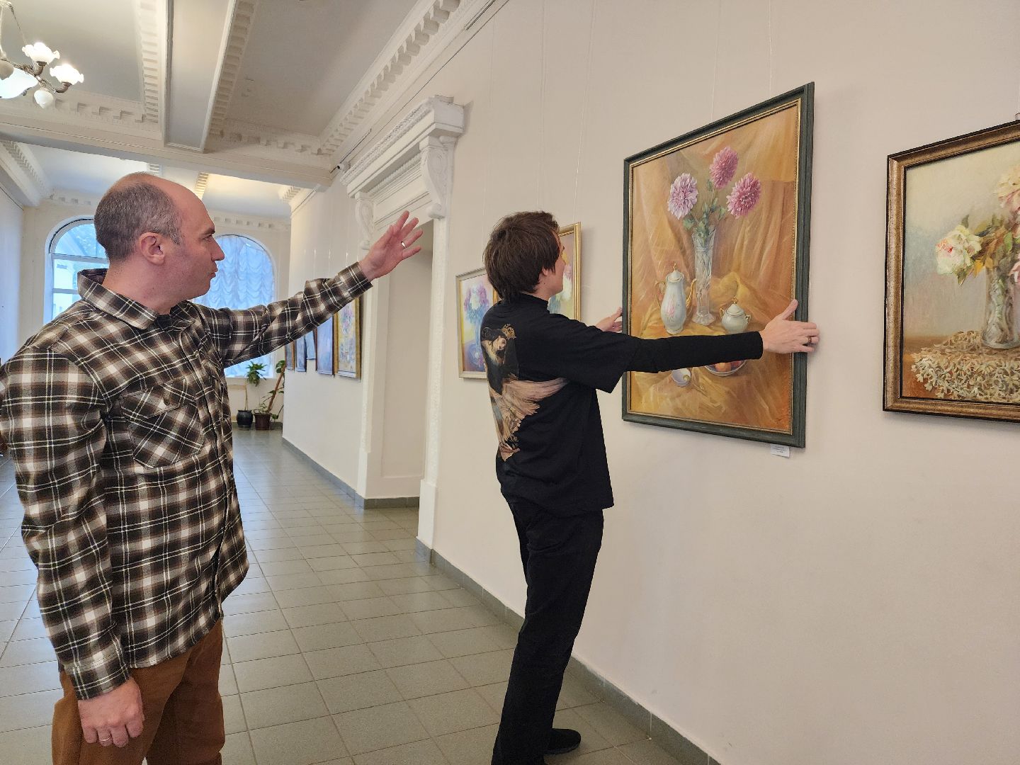 фрязино, художественная выставка, художники, живопись, картины, открытие выставки, натюрморт,