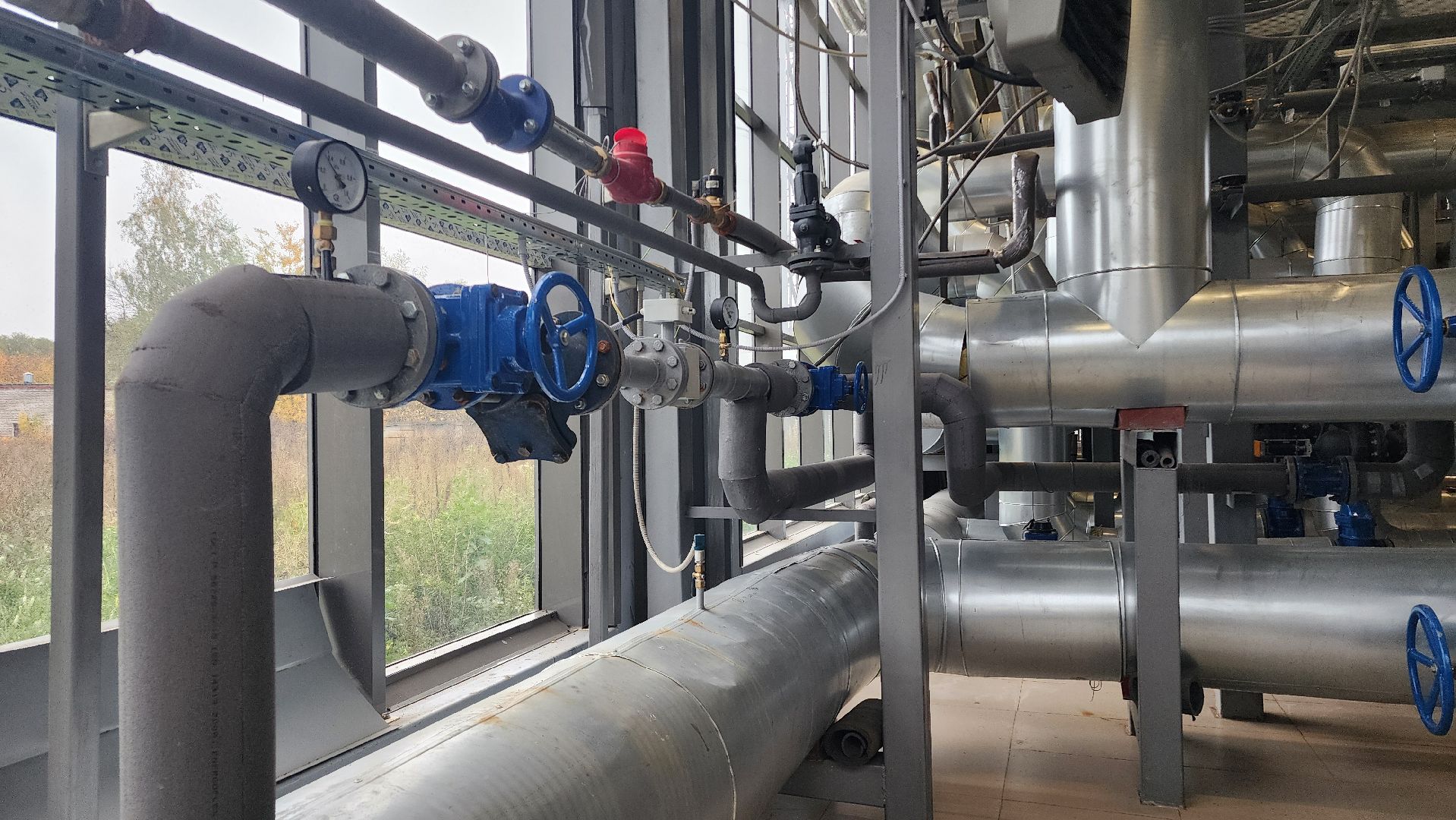 датчики, датчики температуры и давления, цтп, котельная, тепловой пункт, домодедово, подмосковье ,