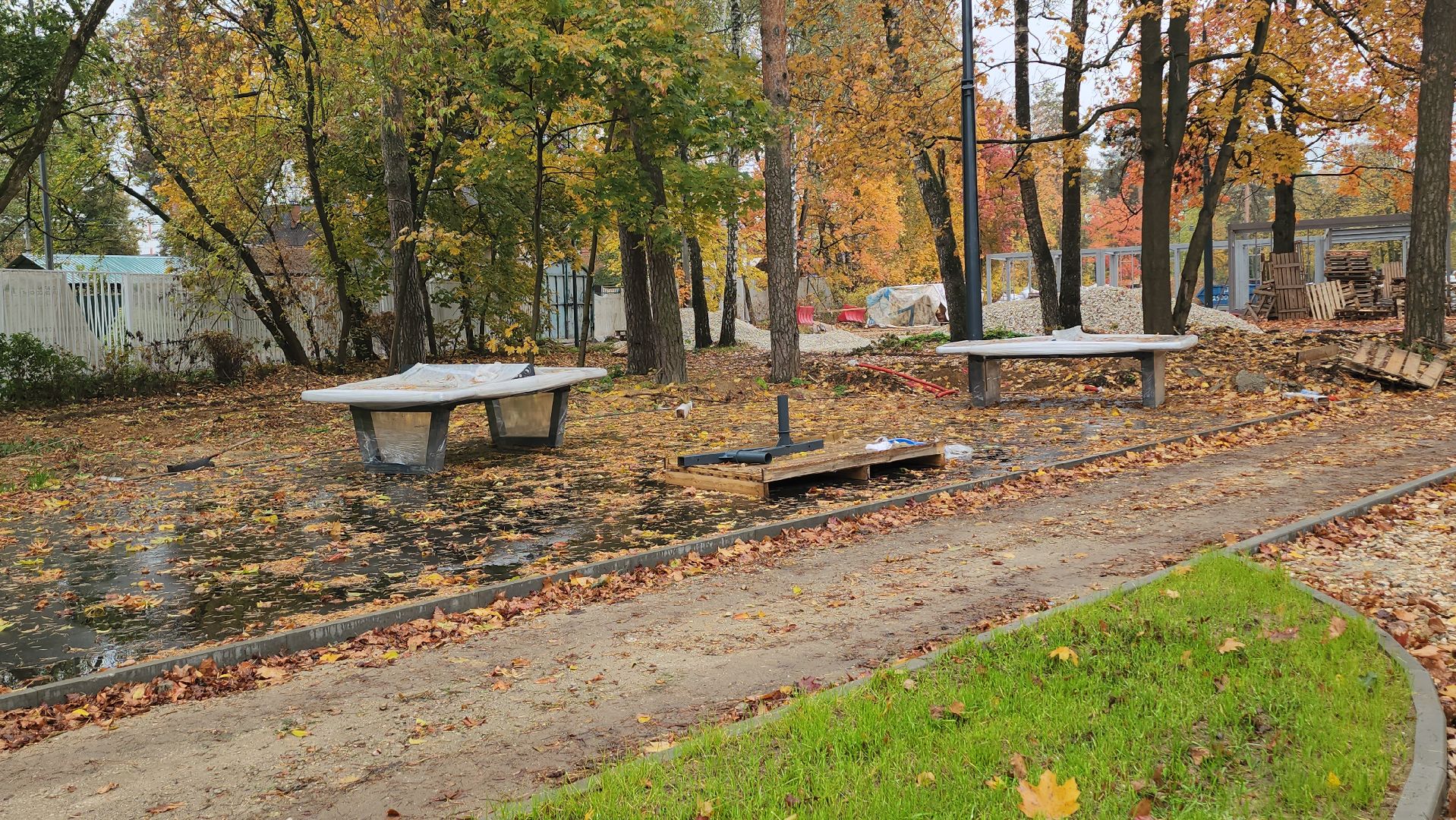 Люберцы, летний парк в малаховке, благоустройство,