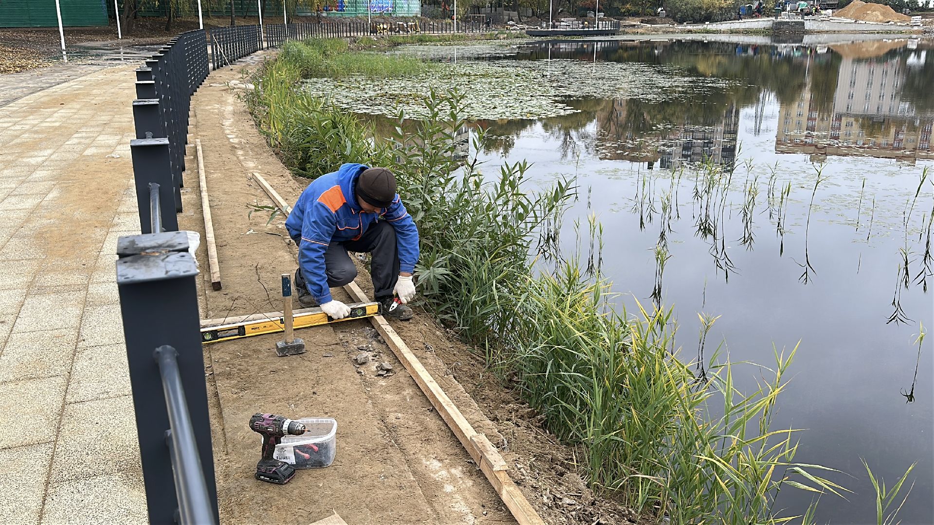 пушкинский городской округ, пушкино,  благоустровйство, травинское озеро,