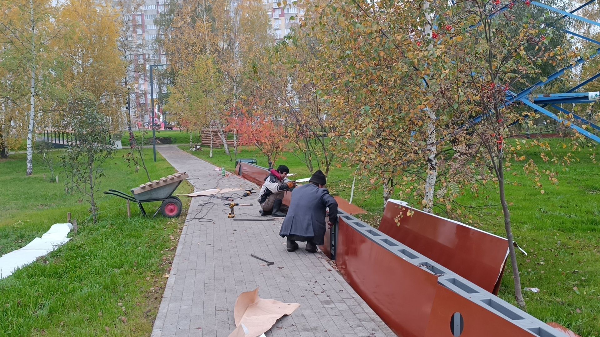 парк , реконструкция, лобня,