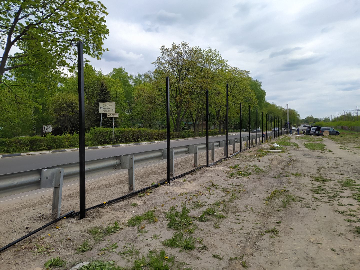 Шумозащитный экран, конструкция, дорога