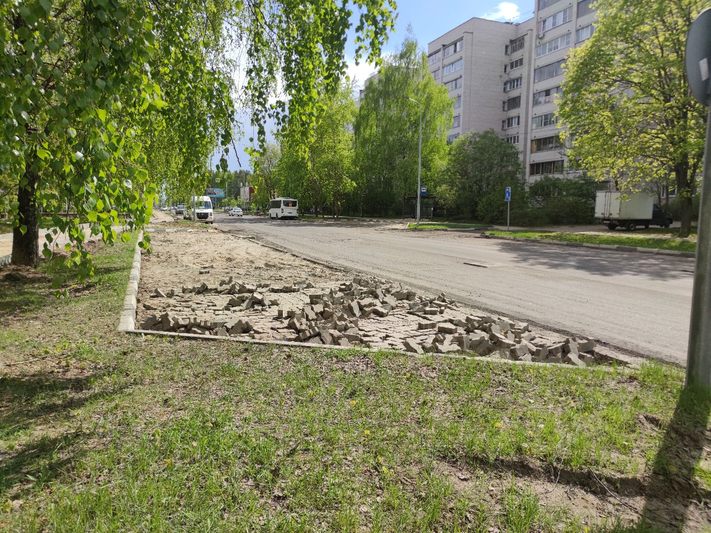 Благоустройство, ремонт дороги, Дубна