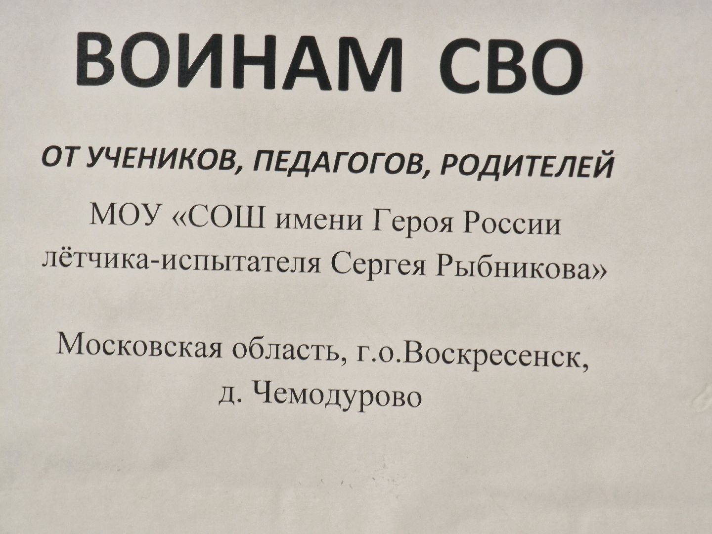 воскресенск, гуманирная помощь, единая россия,