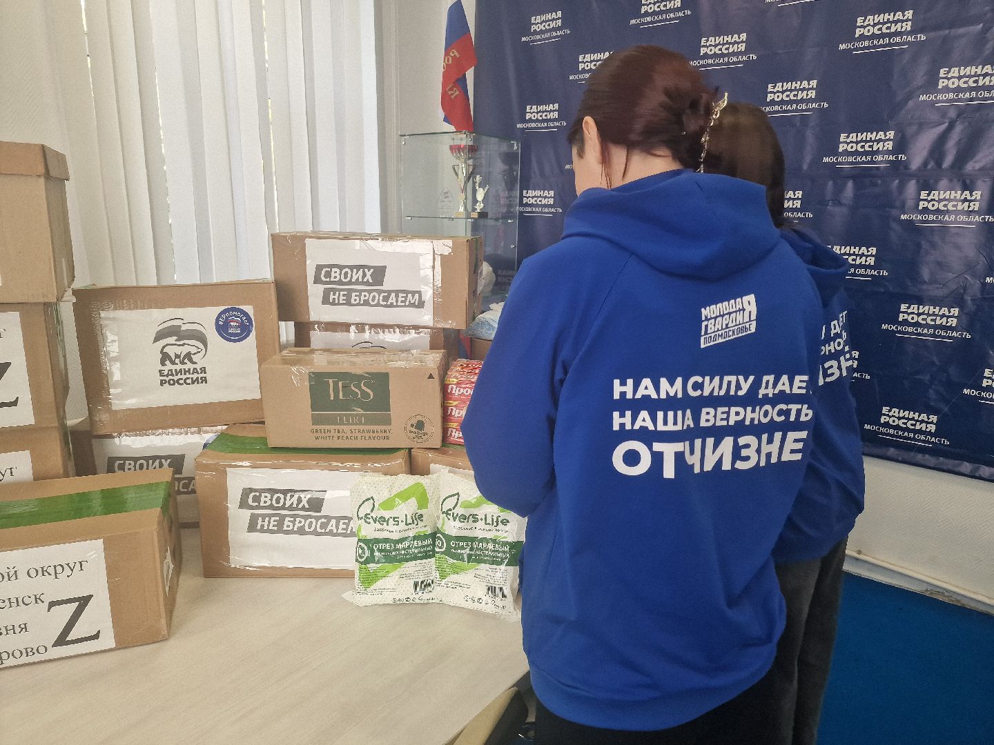 воскресенск, гуманирная помощь, единая россия,