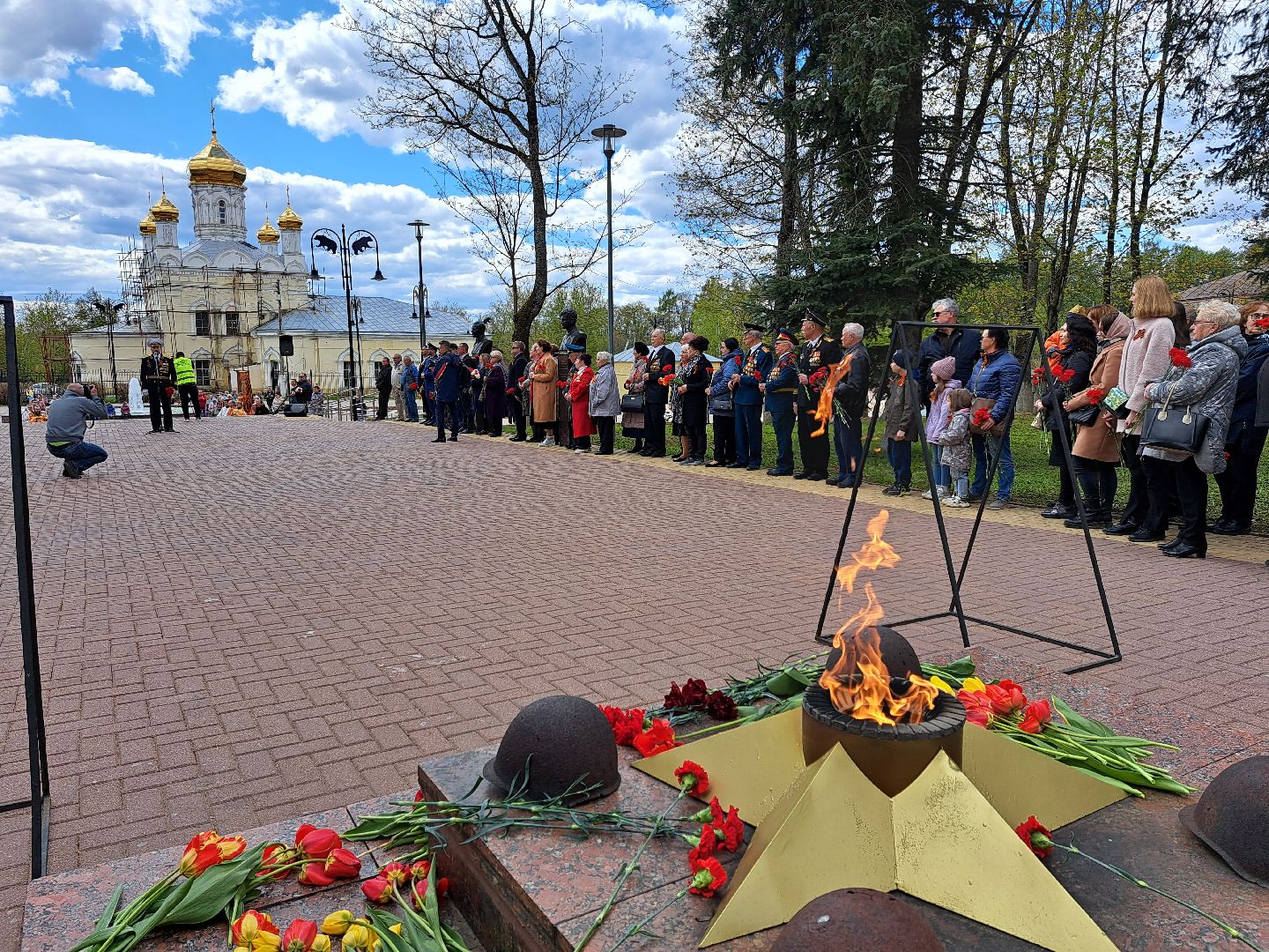 Рузский городской округ, Руза, День Победы, митинг, Вечный огонь