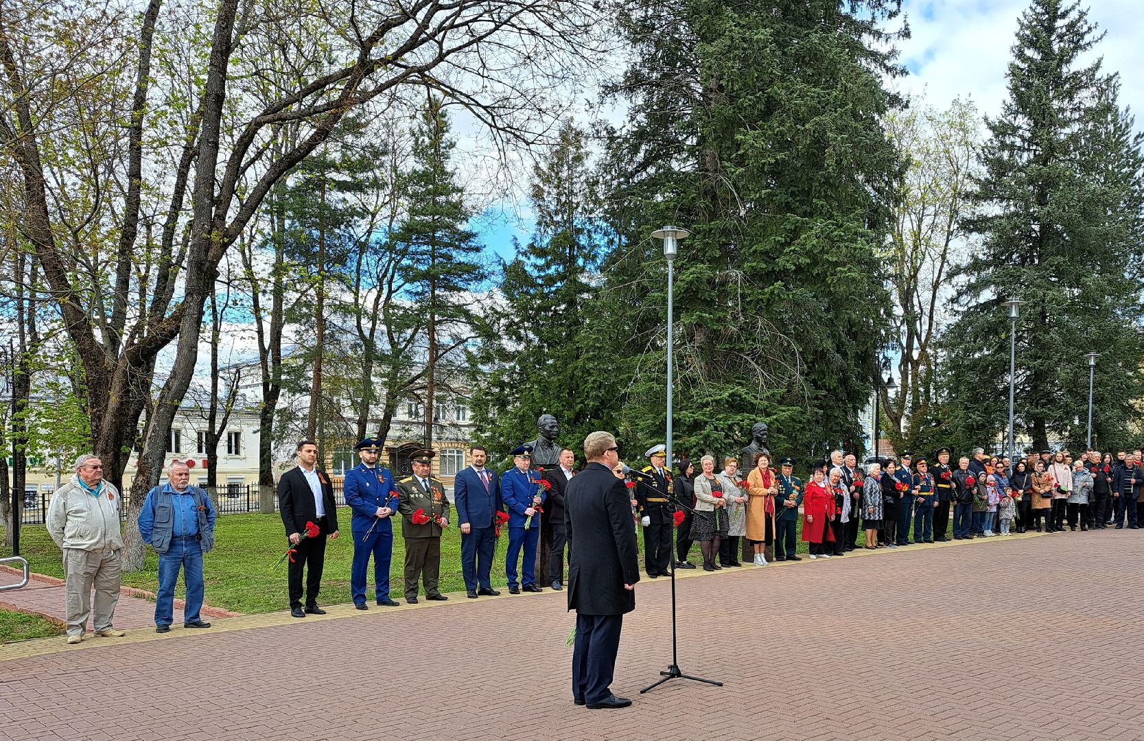Рузский городской округ, Руза, День Победы, митинг, Вечный огонь