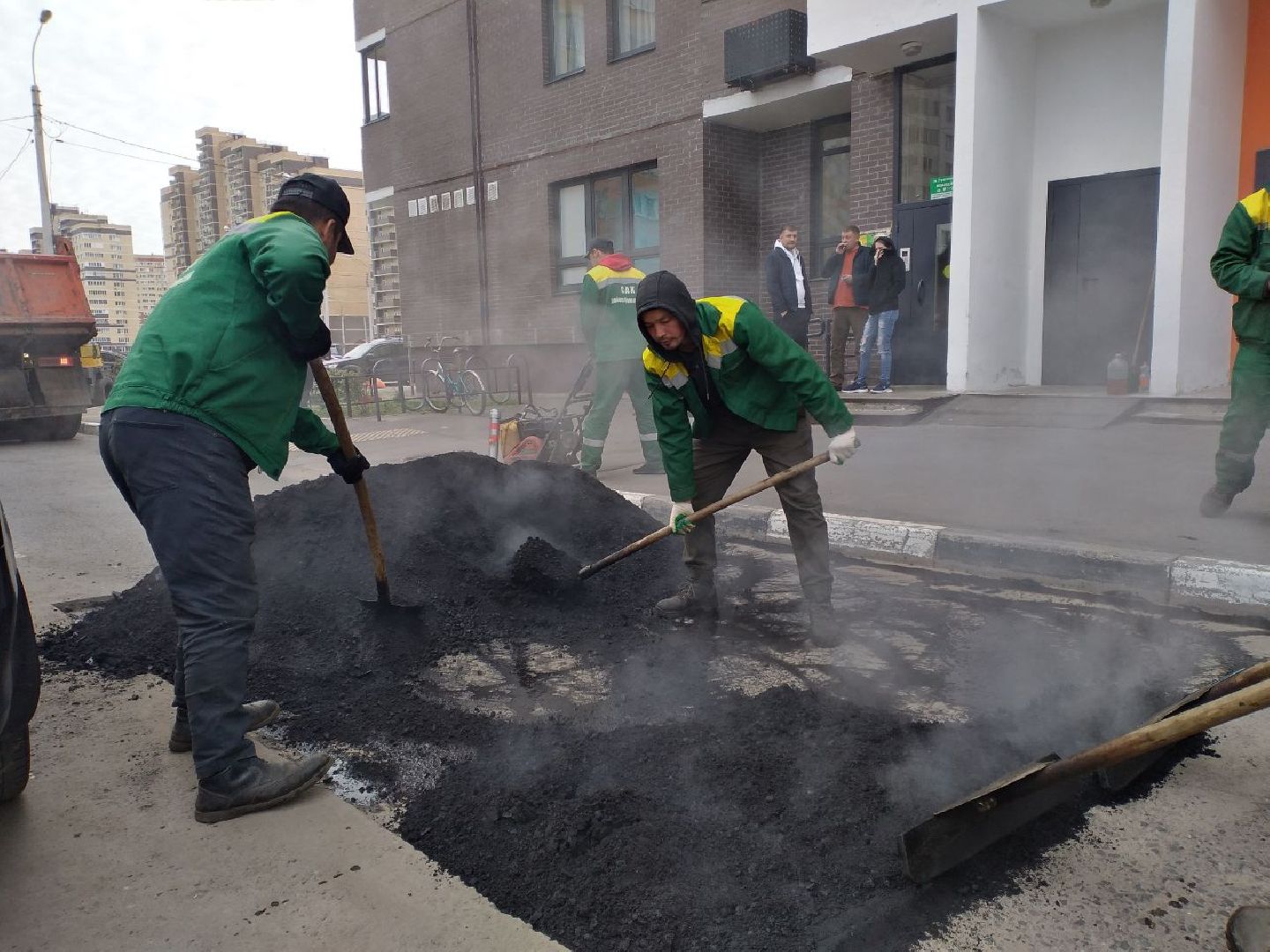 дороги, ямочный ремонт, благоустройство, Добродел, Лосино-Петрвоский