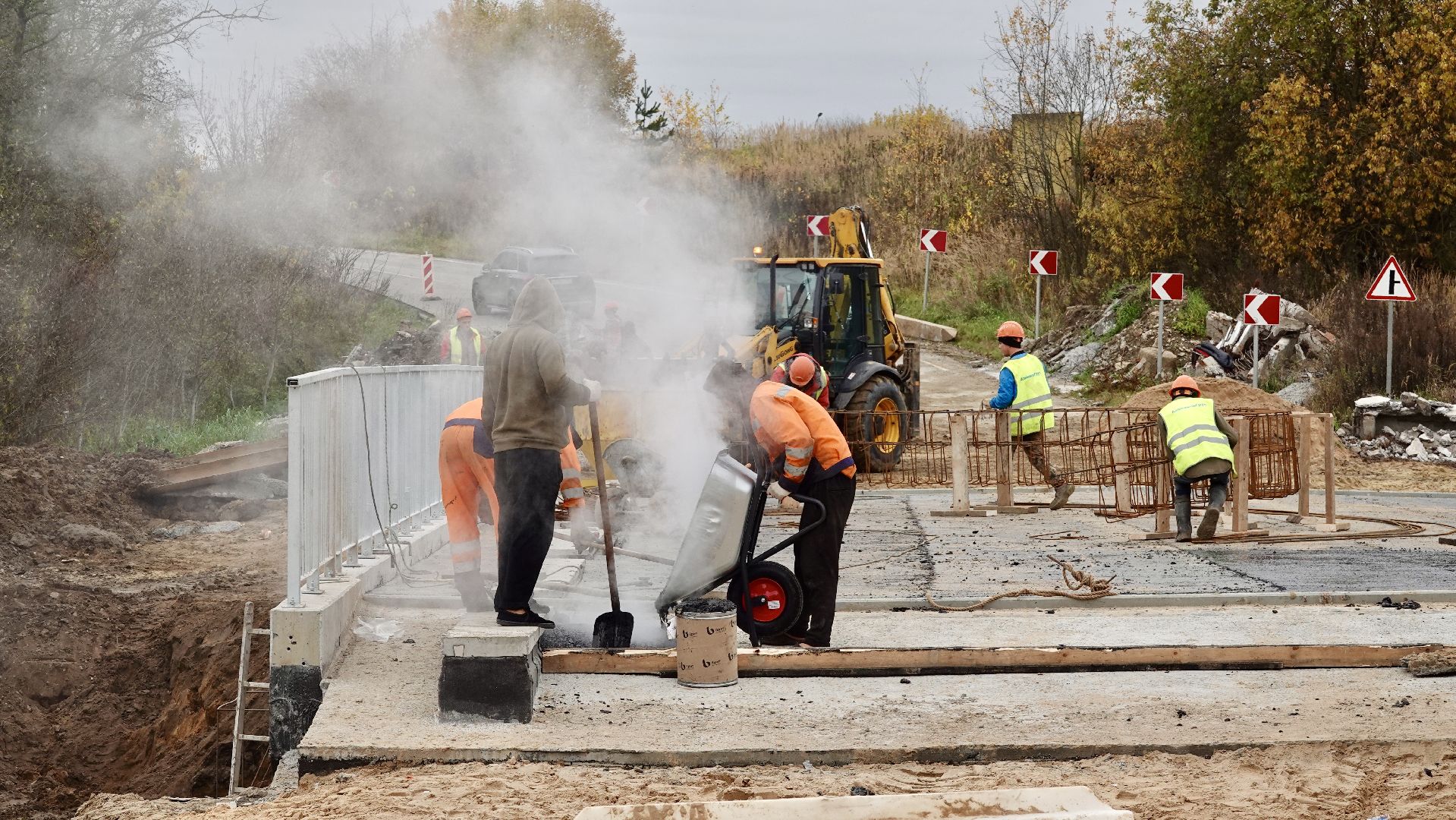 сергиево-посадский городской округ, ремонт моста , дорога ,