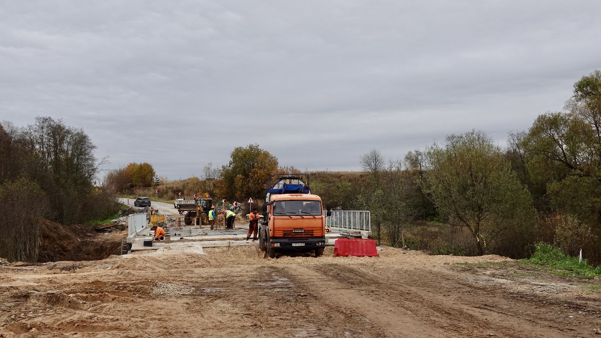 сергиево-посадский городской округ, ремонт моста , дорога ,