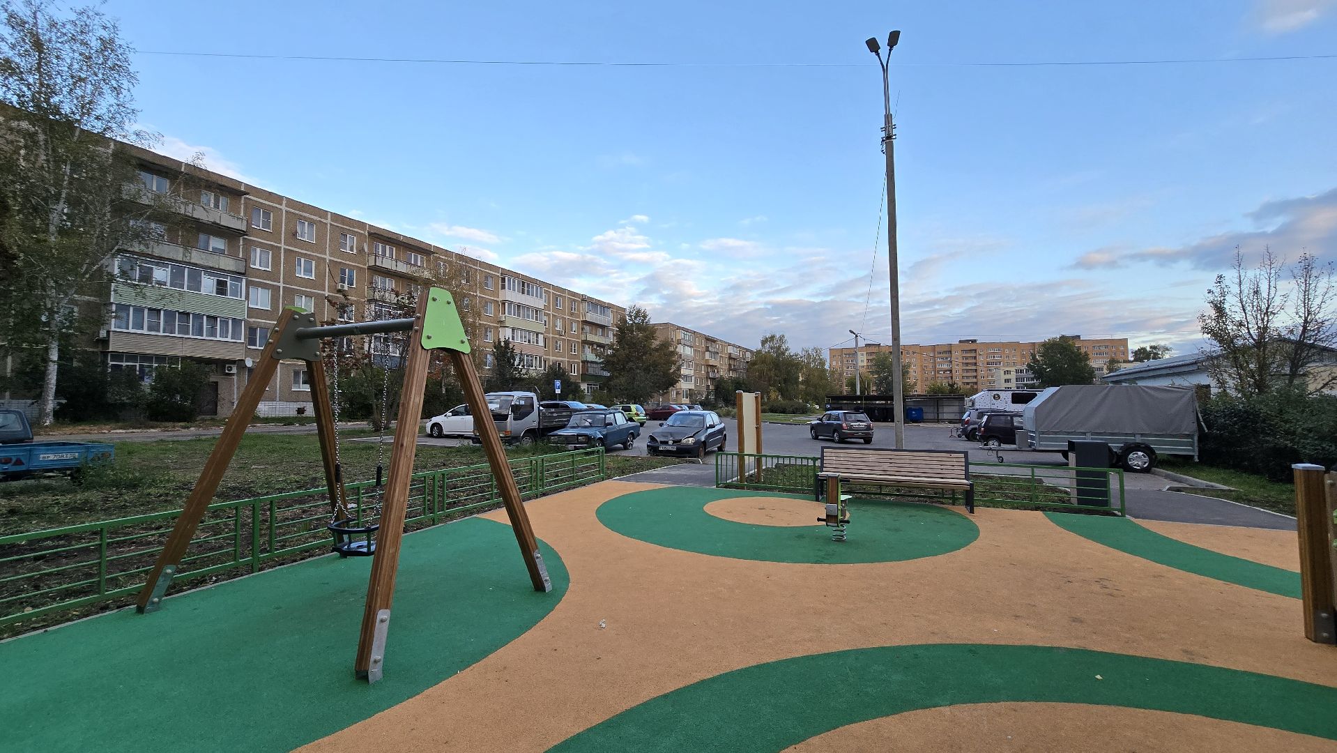 Коломна , Озеры, новая детская площадка,