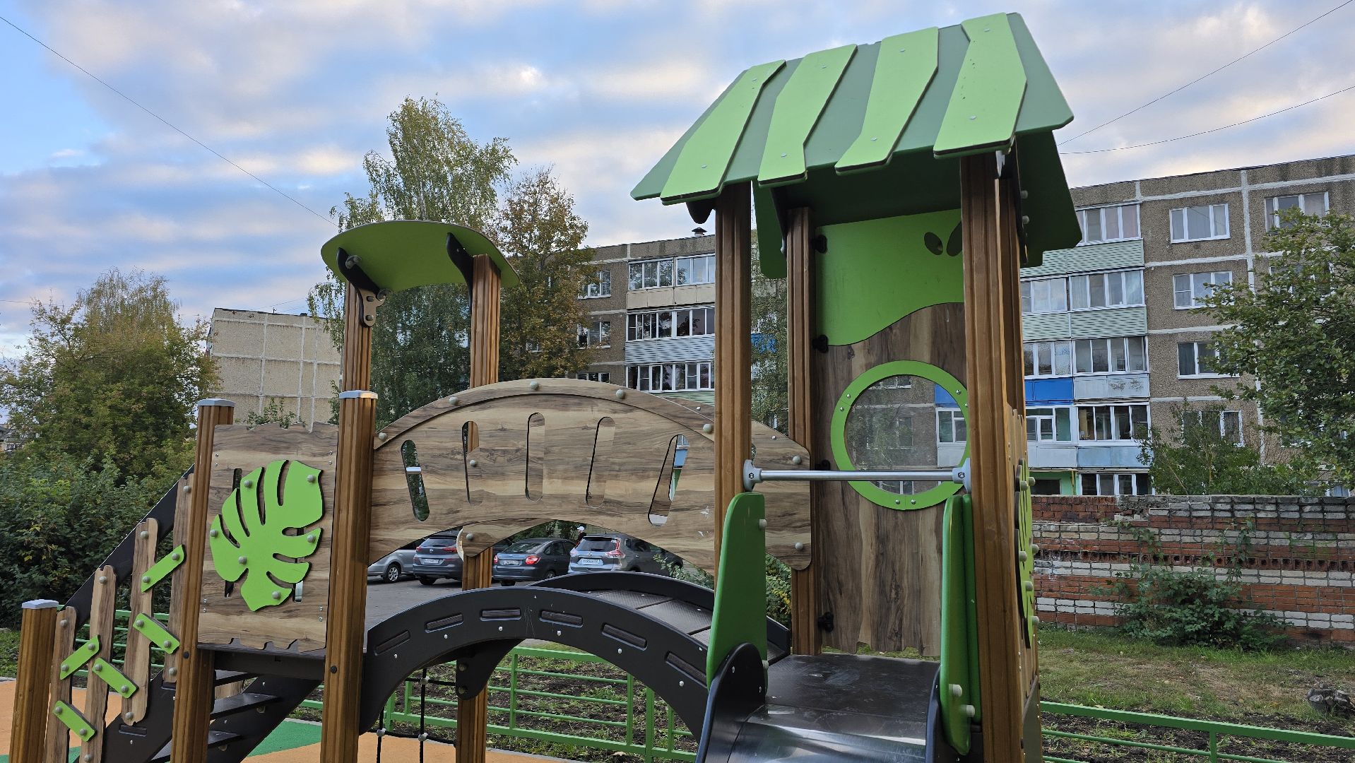 Коломна , Озеры, новая детская площадка,