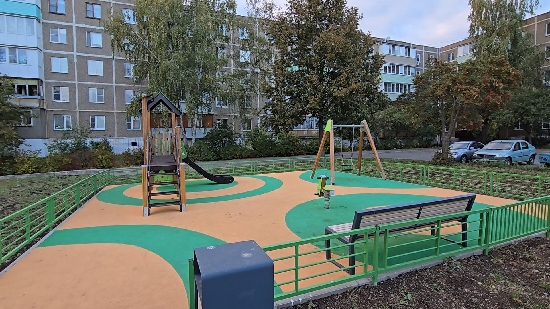 Коломна , Озеры, новая детская площадка,