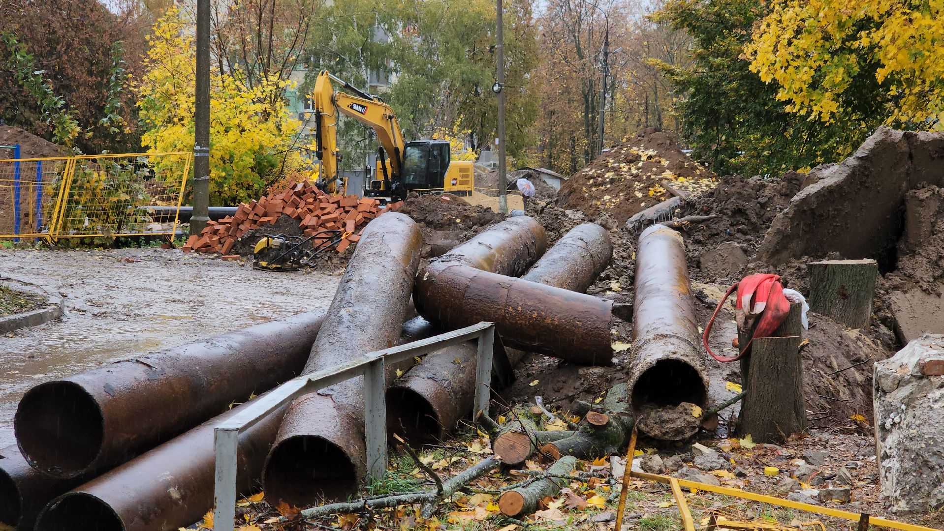 кашира, благоустройство, теплотрасса, ремонт теплосетей, жкх, отопление, горячая вода,