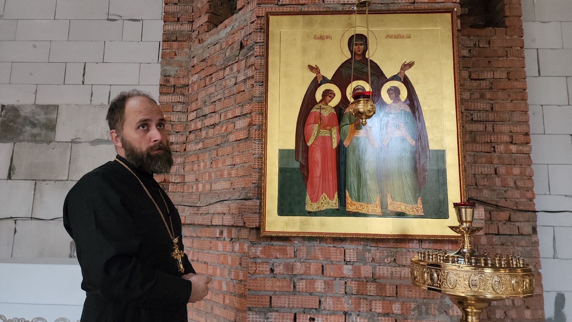 купол над храмом, Крест , Храм, Лобня, церковь,