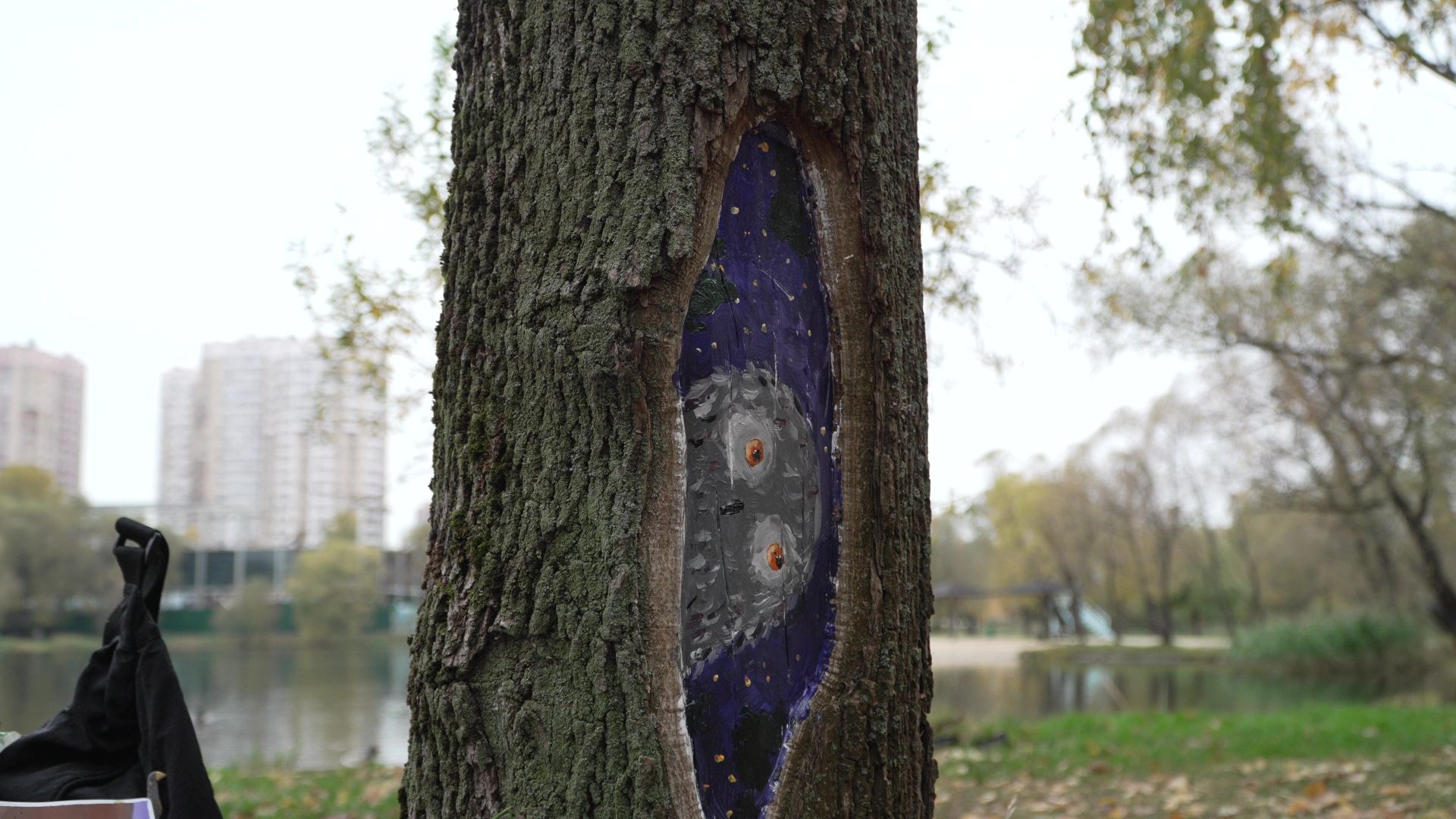 Реутов, рисунки,деревья, натуральные холсты,