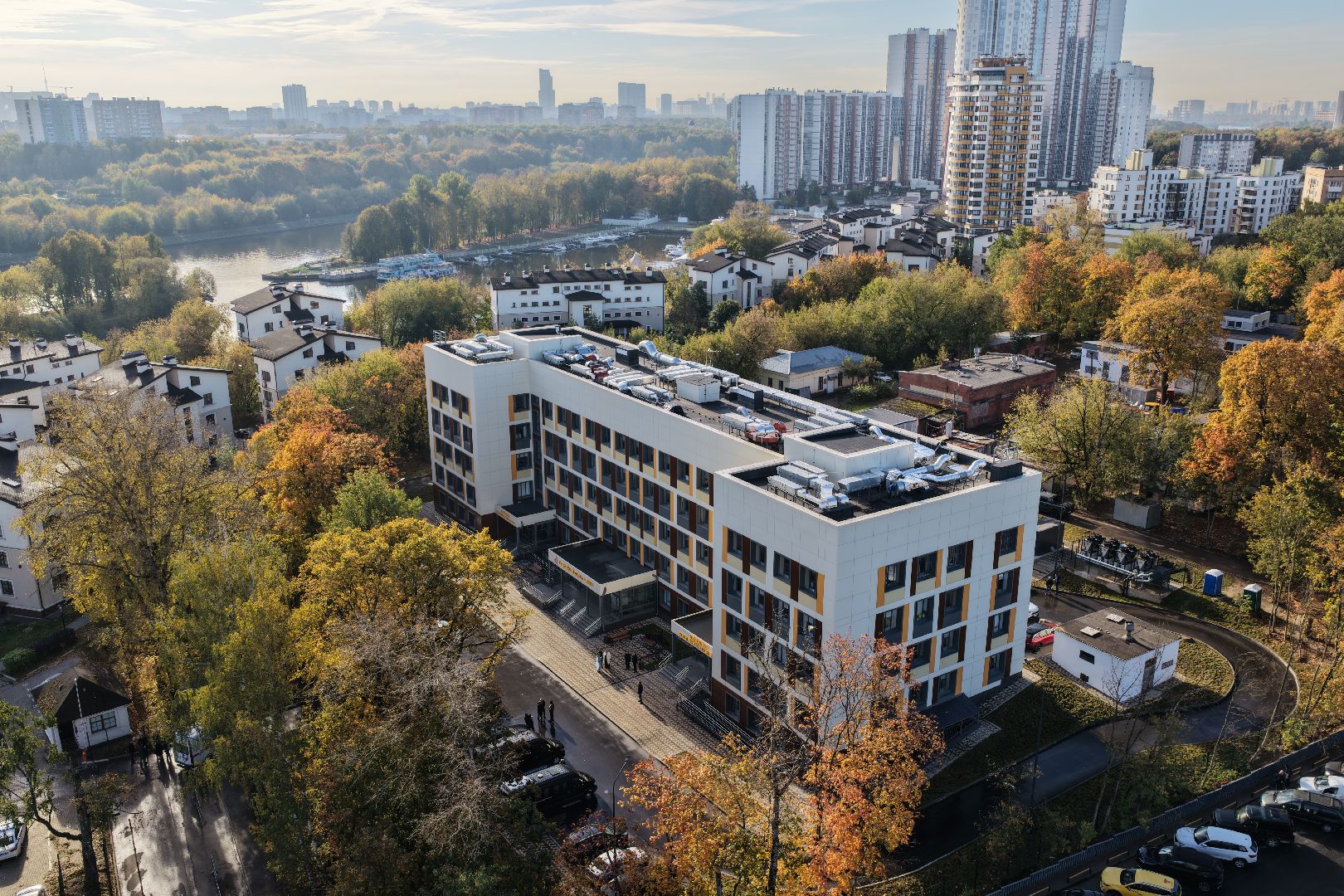 видео с коптера, роддом в химках, медицина в химках,