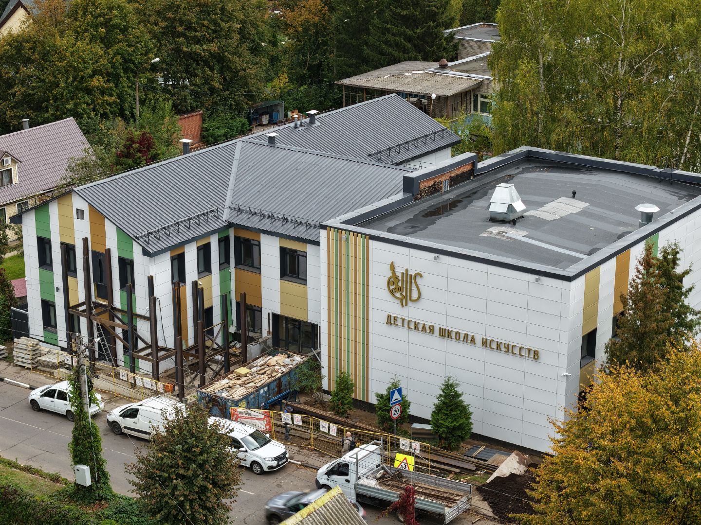 видео с коптера, школа искусств бронницы,