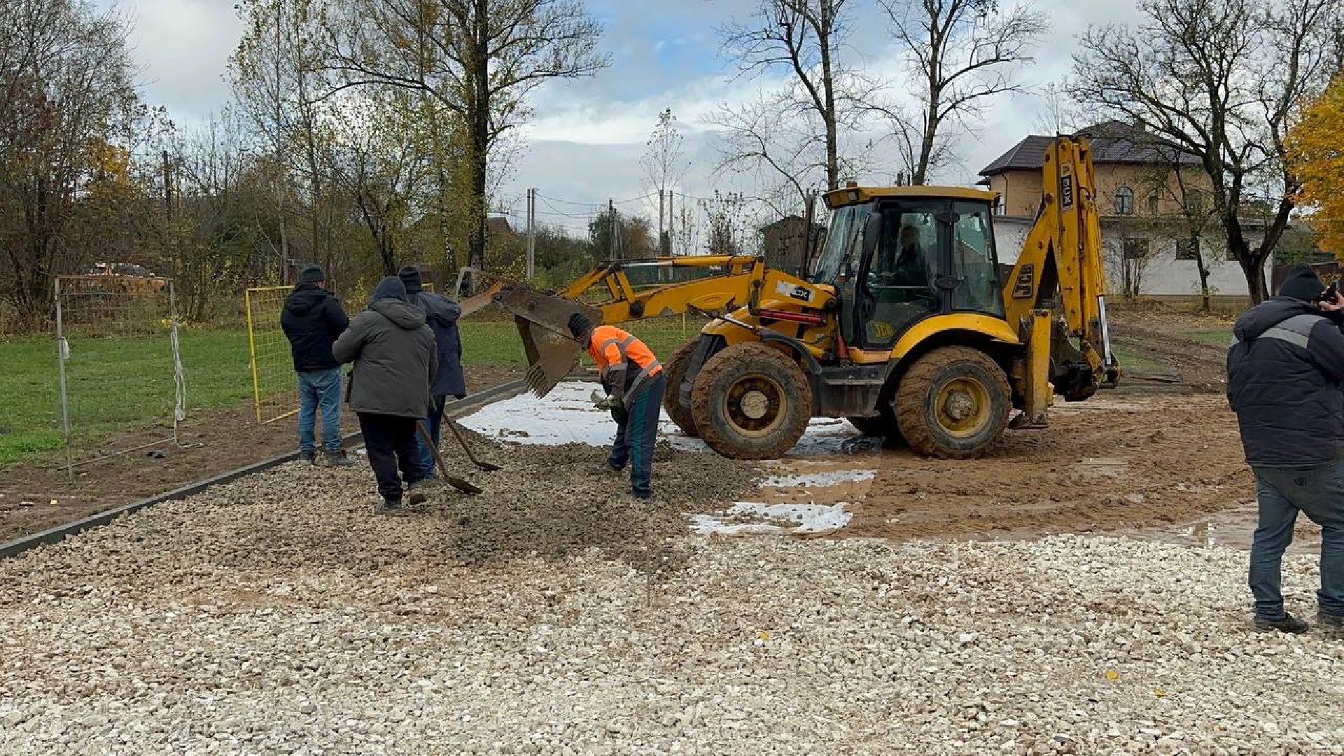 спортивная площадка, домодедово, строительство,