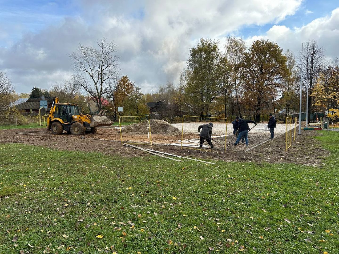 спортивная площадка, домодедово, строительство,
