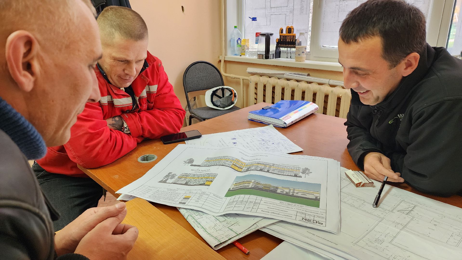 Капитальный ремонт школы, Школа, Фасад, Лобня ,