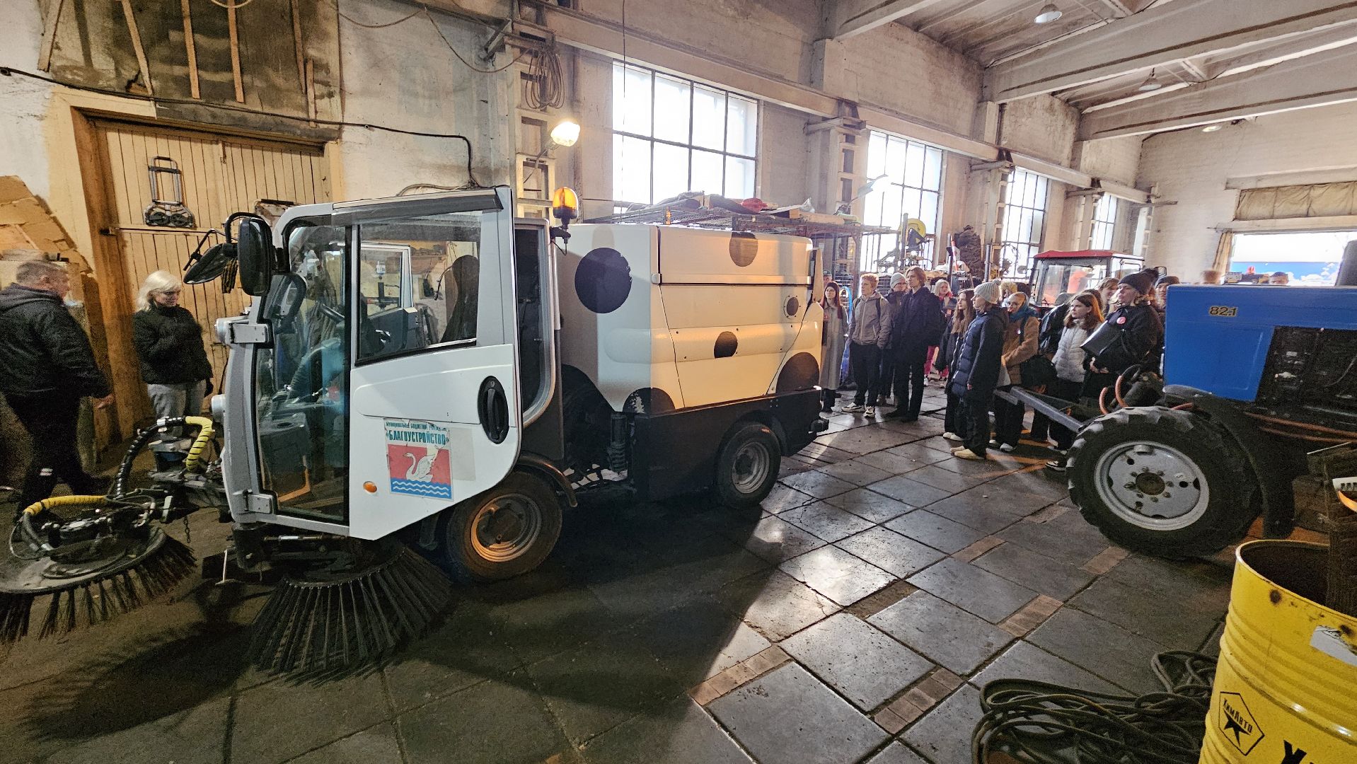 долгопрудный, мбу благоустройство, техника, школьники, школа 1 в долгопрудном,