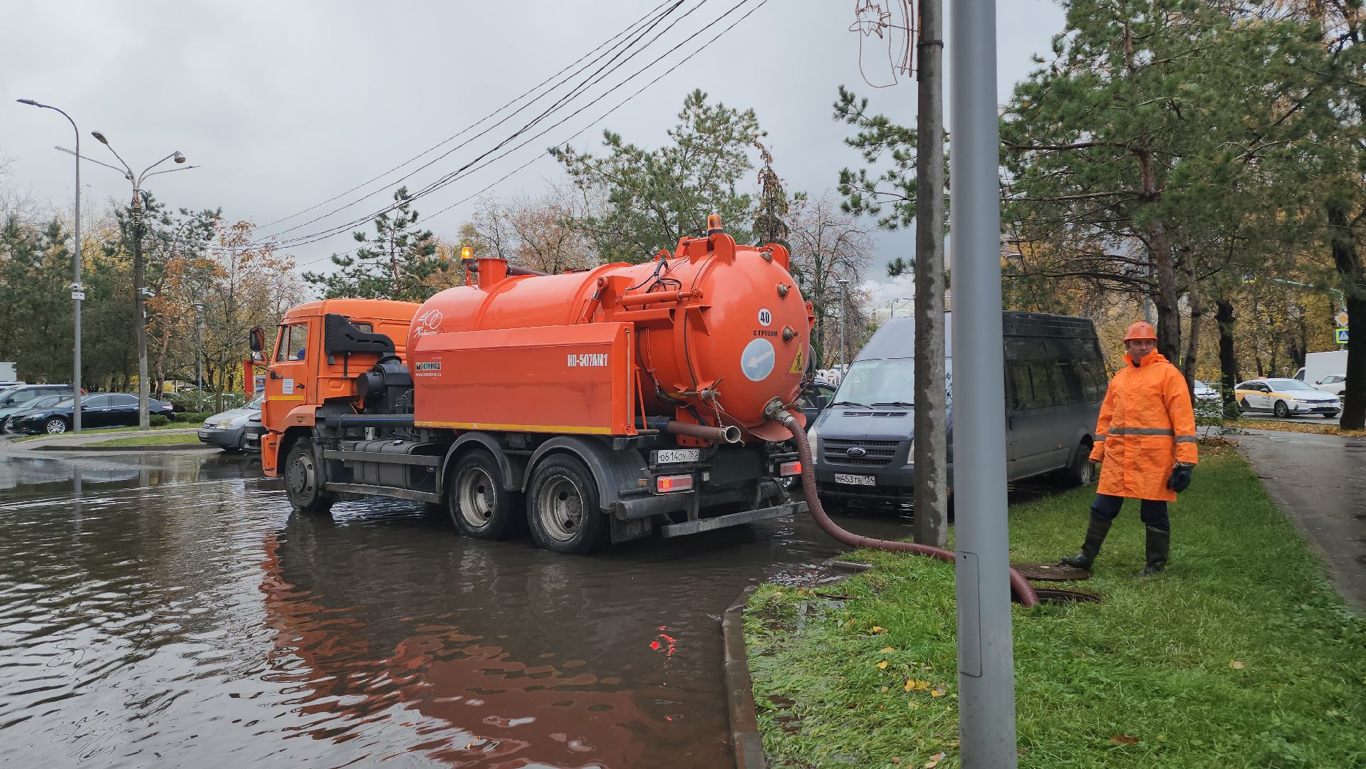 люберцы, люберецкий водоканал, откачка воды, ливневая канализация,