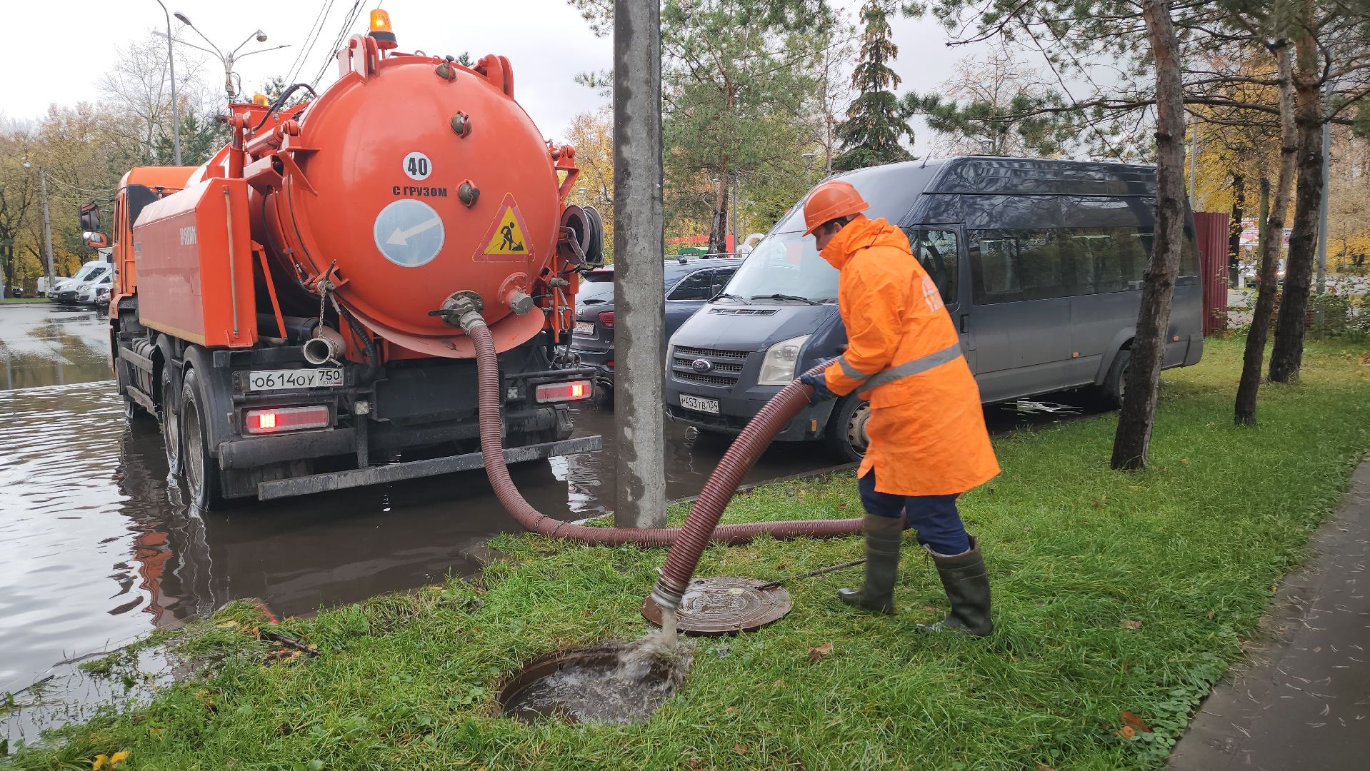 люберцы, люберецкий водоканал, откачка воды, ливневая канализация,