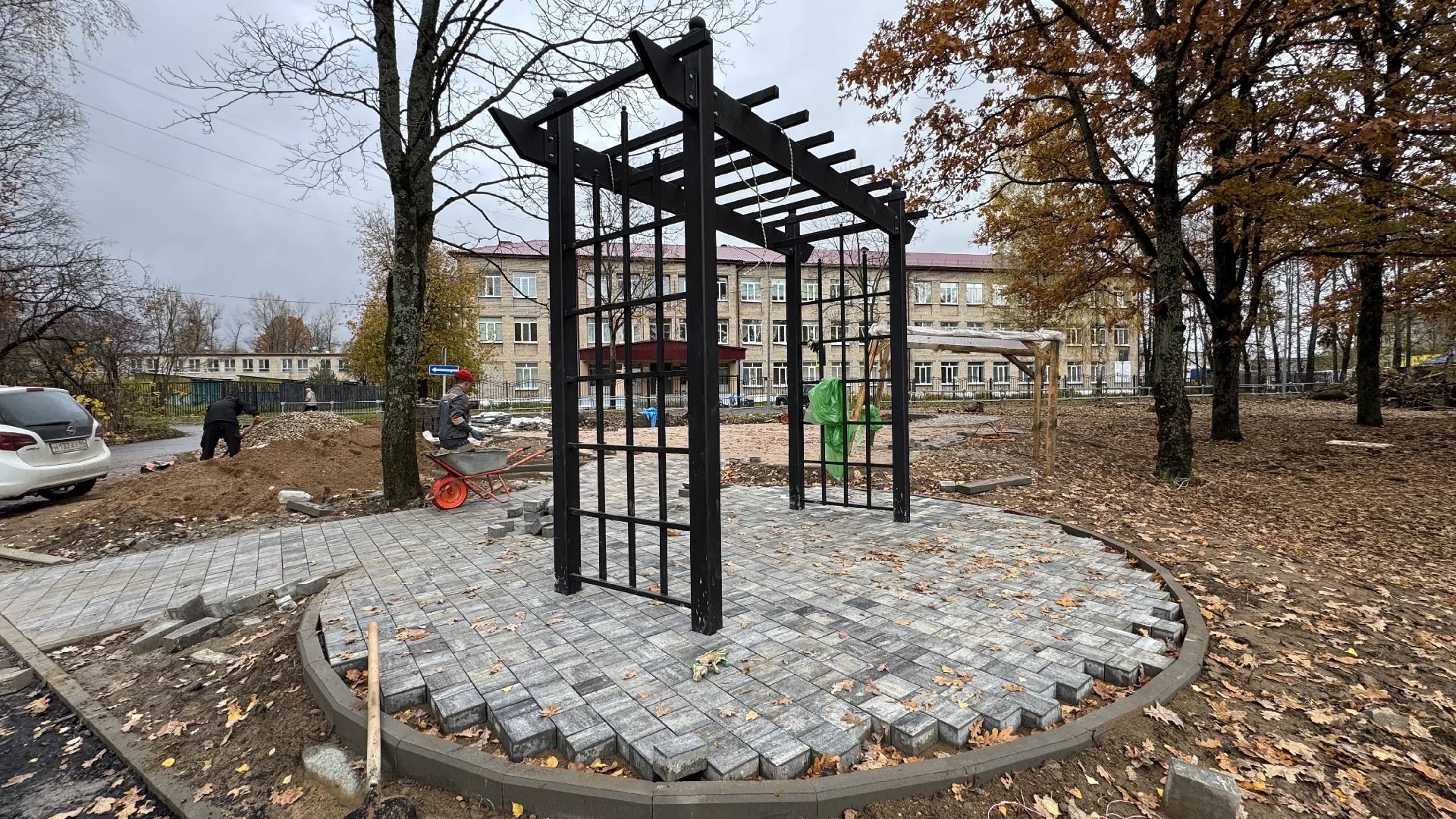 сергиево-посадский городской окру, Реммаш, благоустройство сквера,