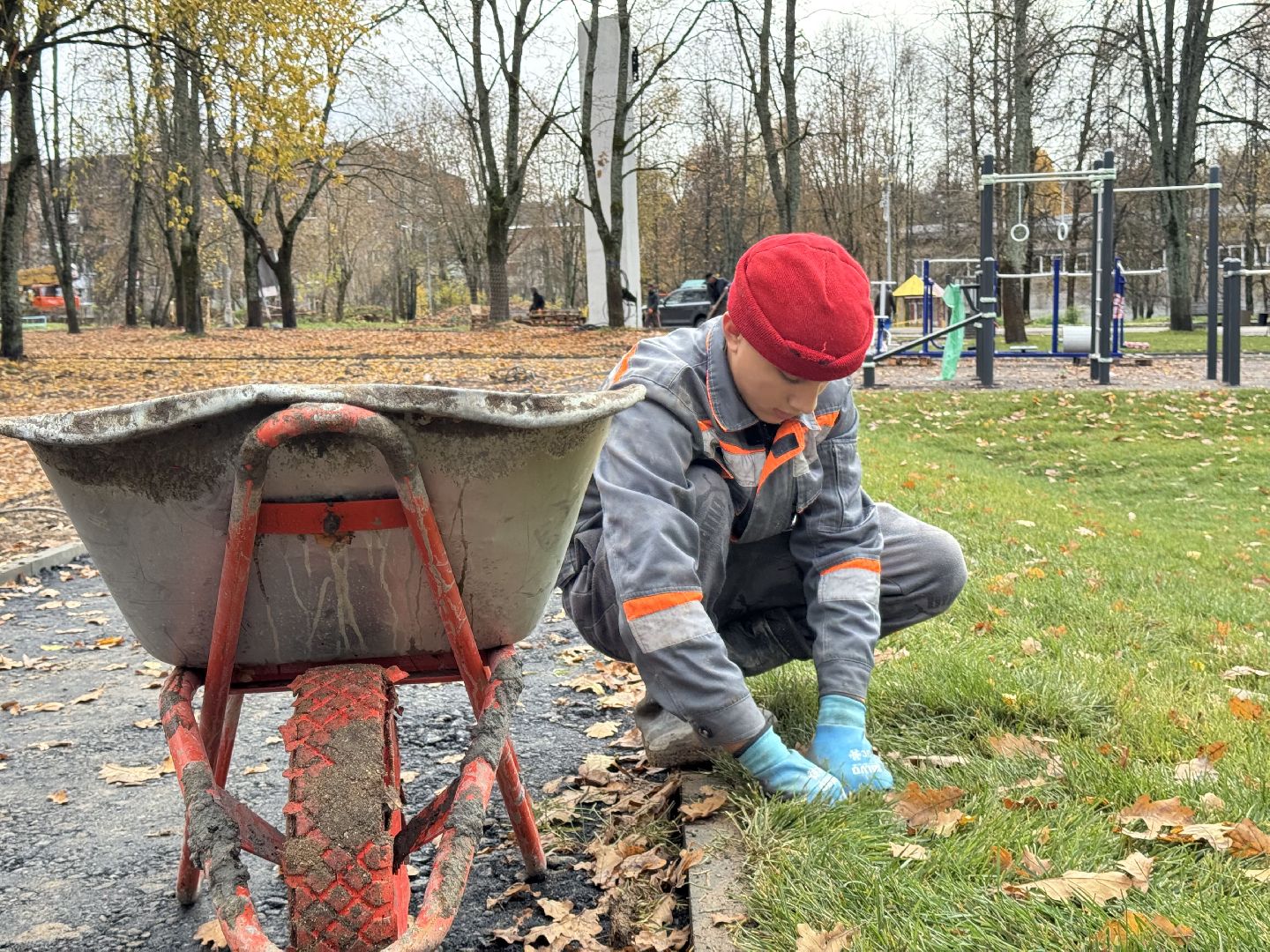 сергиево-посадский городской окру, Реммаш, благоустройство сквера,
