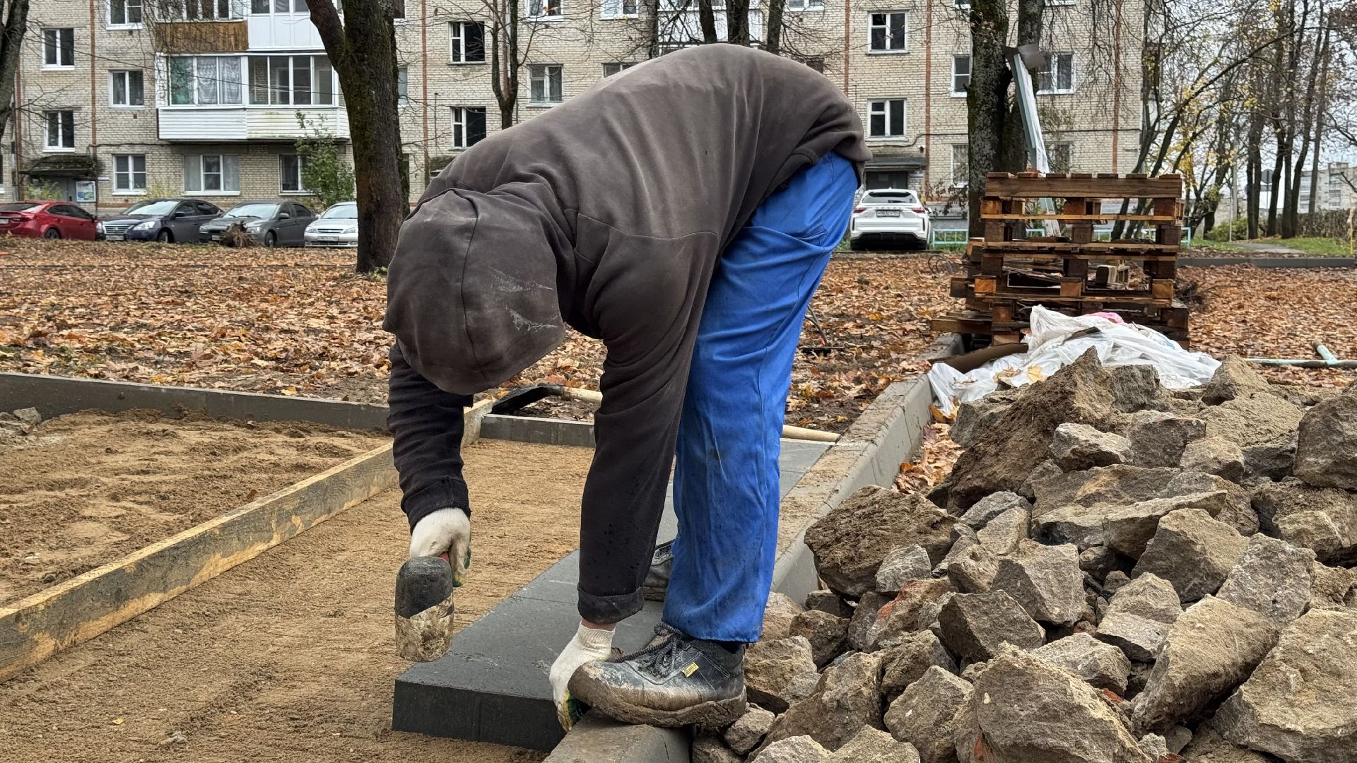 сергиево-посадский городской окру, Реммаш, благоустройство сквера,
