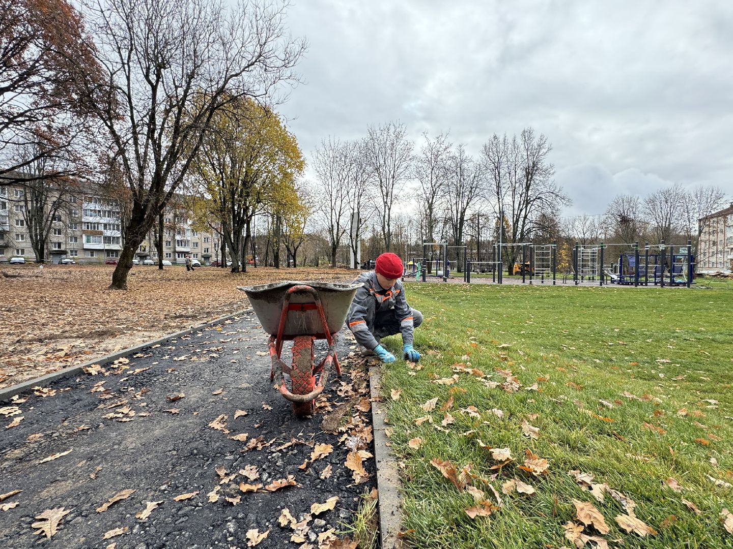 сергиево-посадский городской окру, Реммаш, благоустройство сквера,