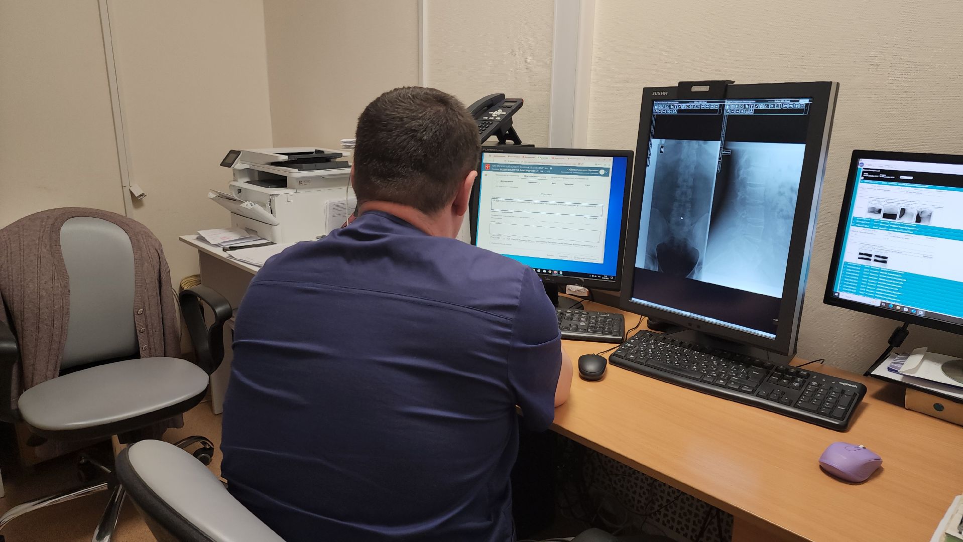 кашира, каширская больница, поликлиника , рентген, рентгенолог, новый врач, медицина, здравоохранение,