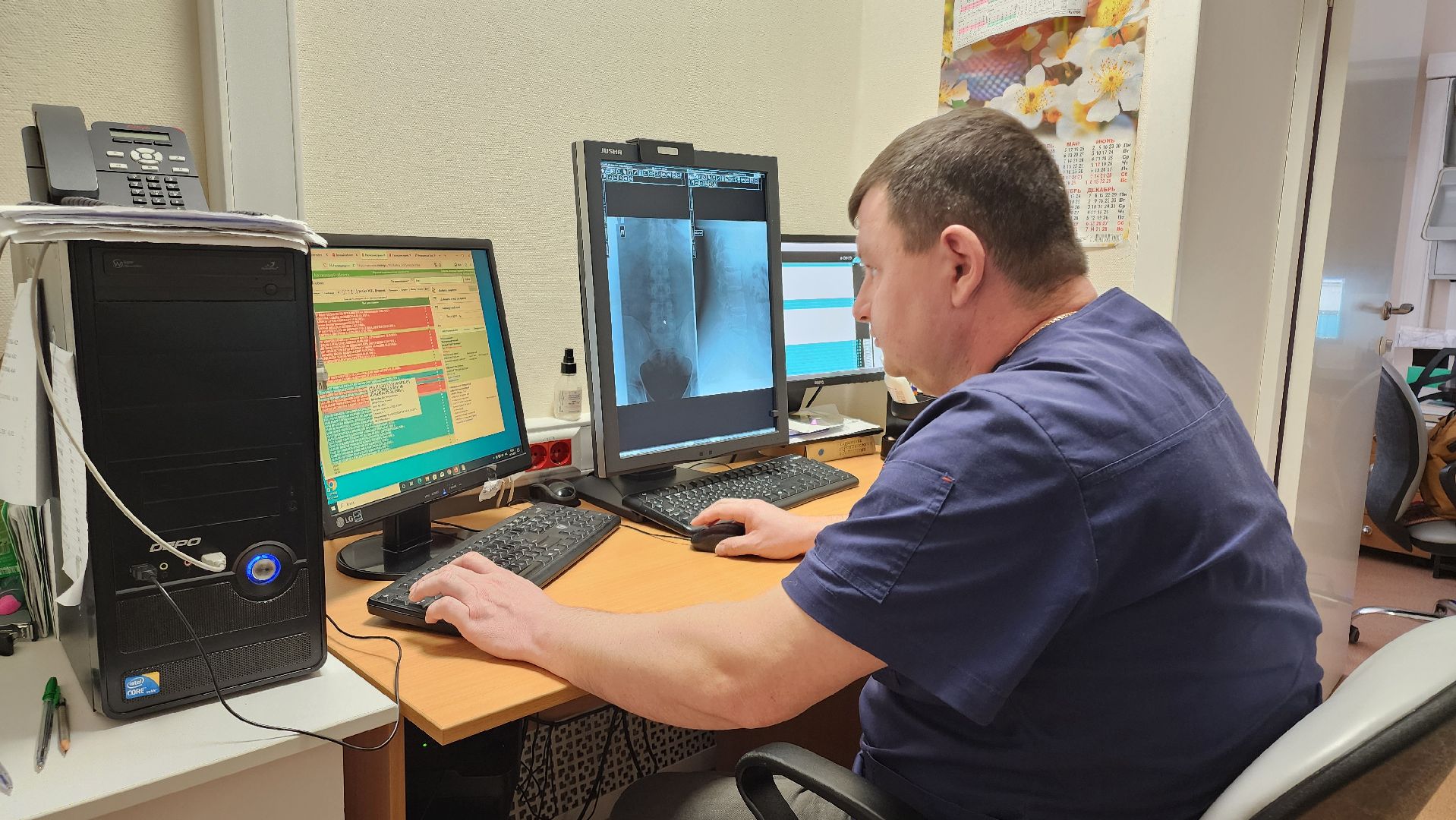 кашира, каширская больница, поликлиника , рентген, рентгенолог, новый врач, медицина, здравоохранение,