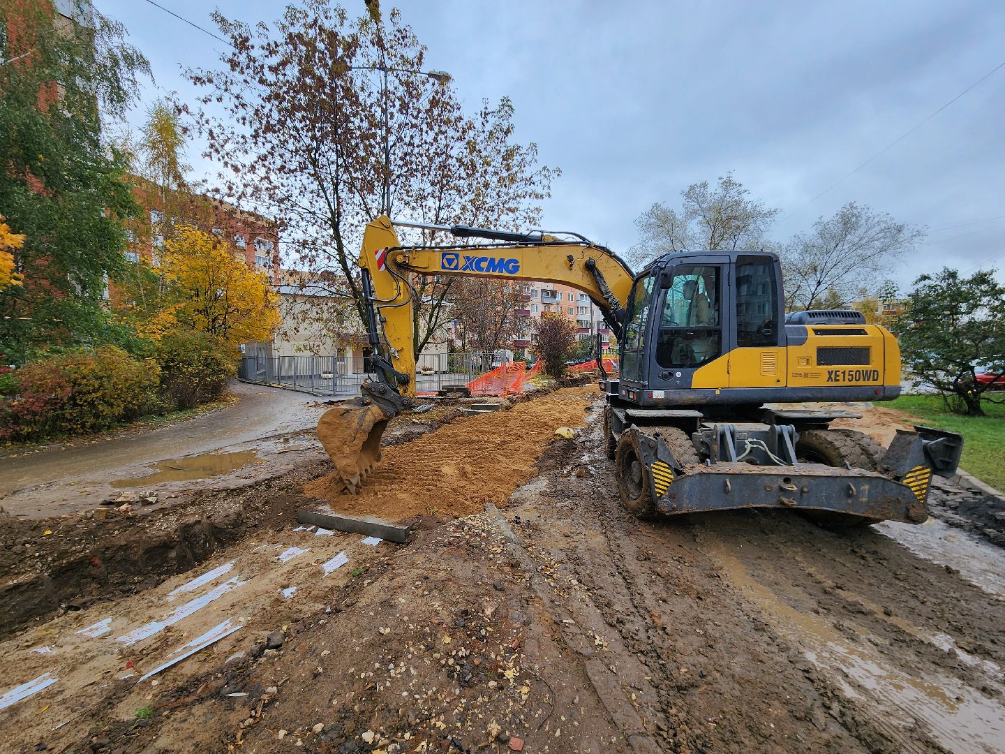чехов, вишневый бульвар, улица чехова, капремонт теплосети, реконструкция теплотрассы, модернизация, замена труб, горячее водоснабжение, отопление, обратная засыпка траншей, благоустройство, госпрограмма московской области, обращения жителей, портал добродел,