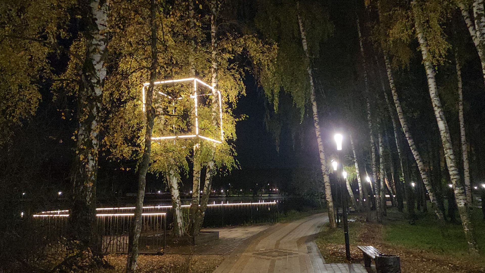 люберцы, малаховское озеро, реконструкция, модернизация , декоративная подсветка,