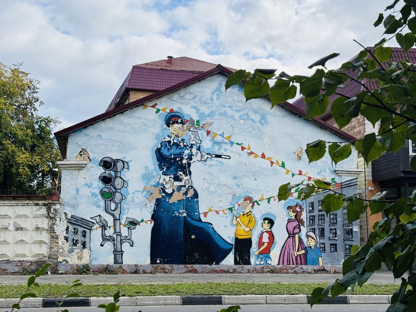 день полиции, дядя степа, граффити, благоустройство,  раменское, гаи, гибдд,