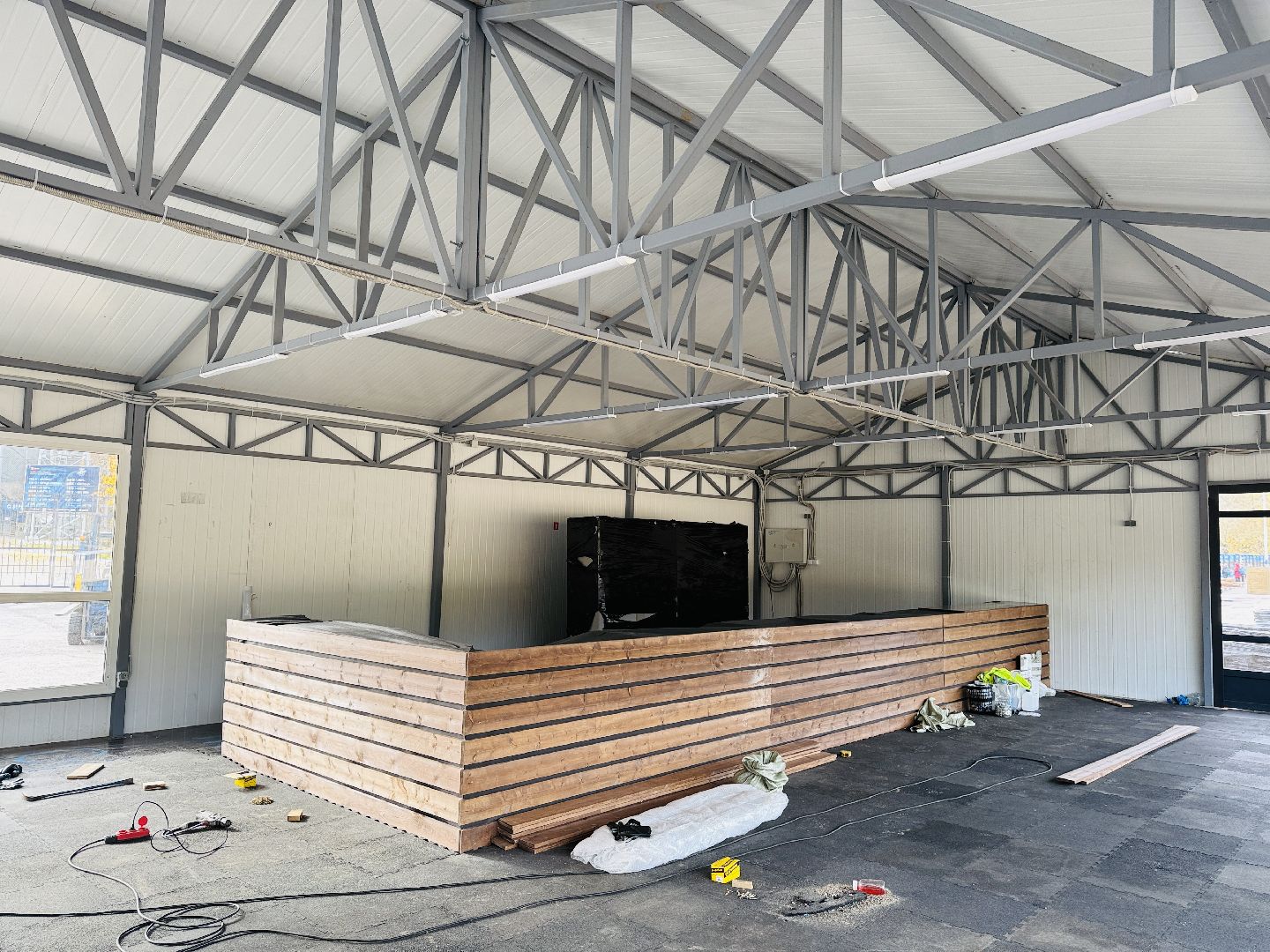 раменское, строительство катка, каток, раменский городской парк,