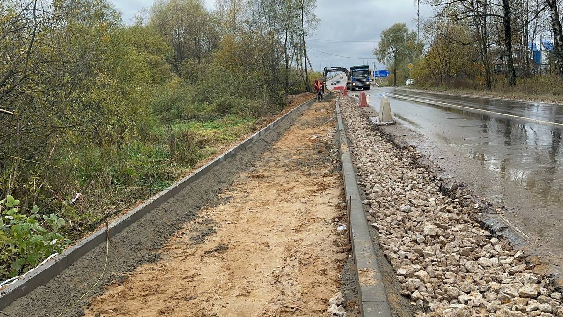 дороги, домодедово, тротуар,