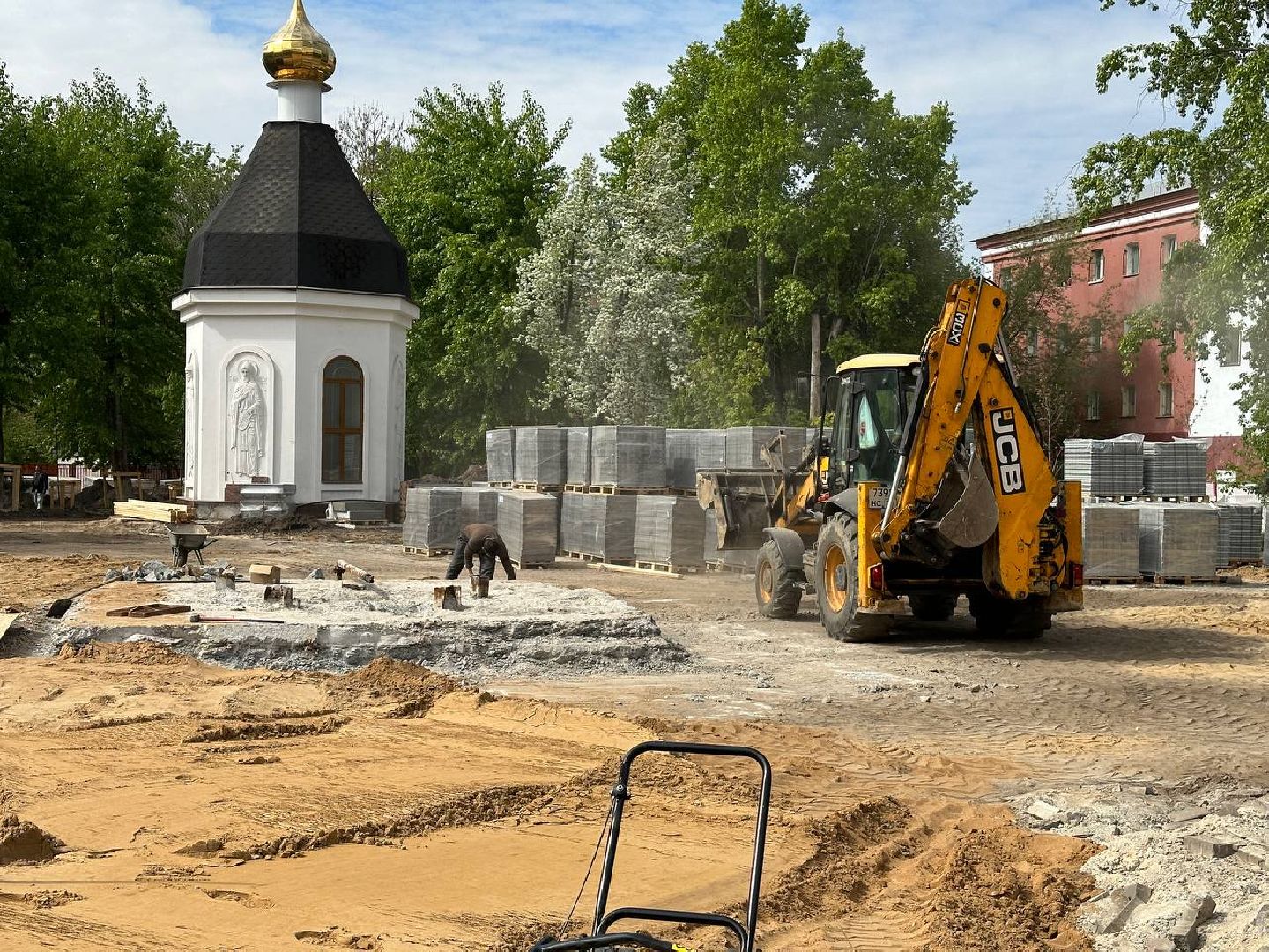 Реутов, Мемориал славы, реконструкция, Вечный огонь