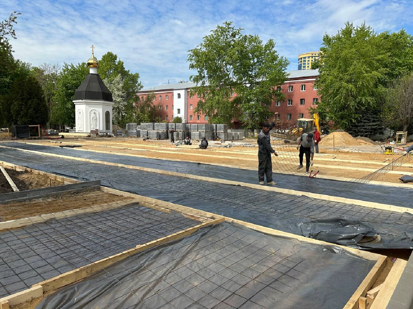 Реутов, Мемориал славы, реконструкция, Вечный огонь