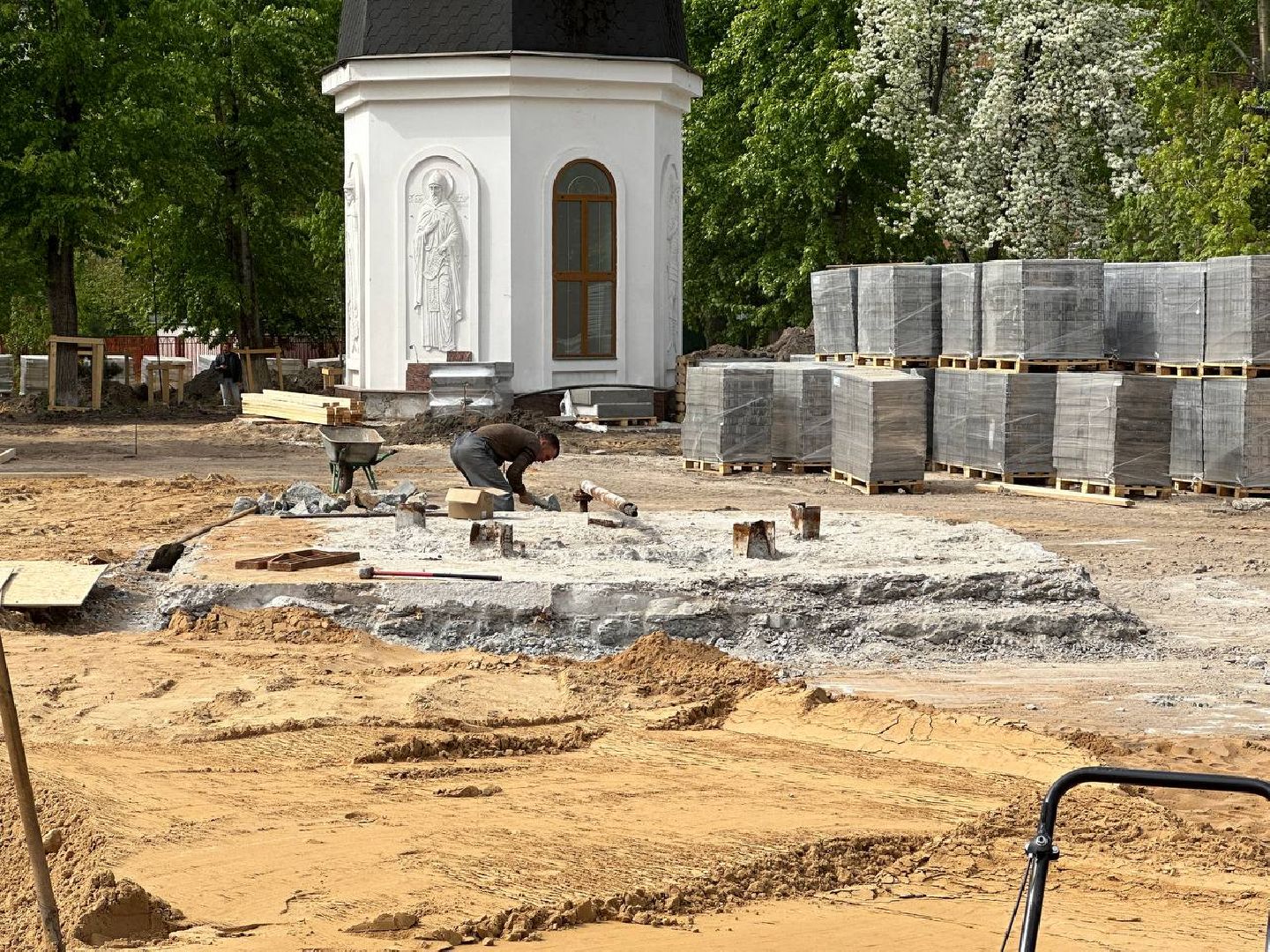 Реутов, Мемориал славы, реконструкция, Вечный огонь