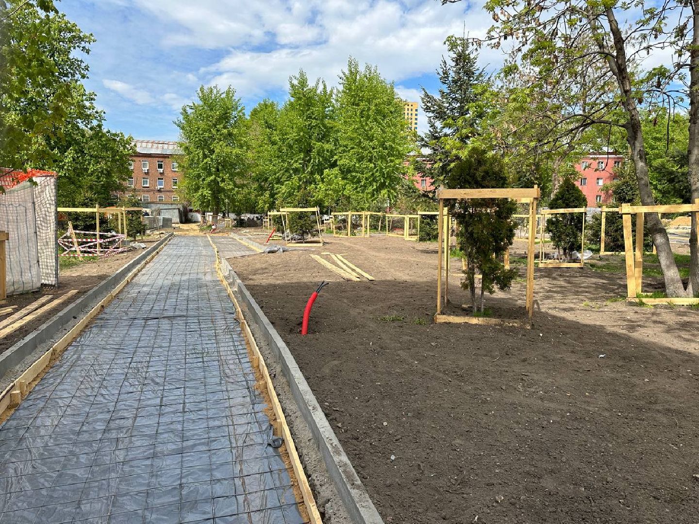 Реутов, Мемориал славы, реконструкция, Вечный огонь