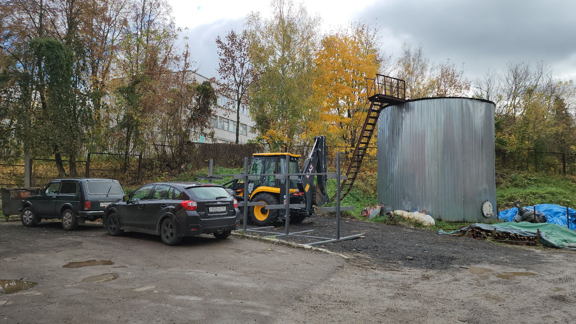 кашира, муп теплосеть, экскаватор-погрузчик, новая техника, губернаторская программа, ремонт, благоустройство,