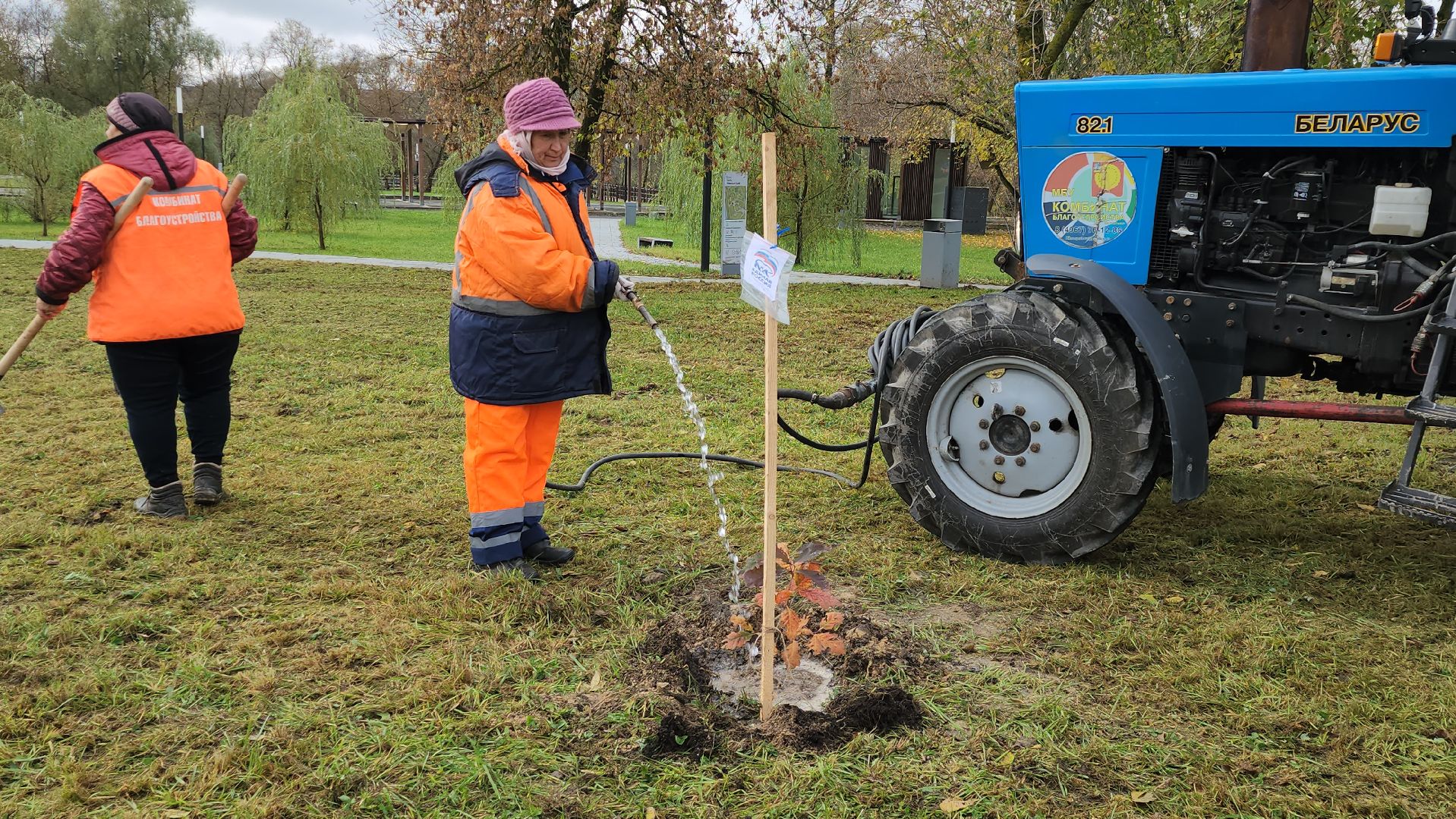 серпухов, подмосковье, высадка дубов, день отца,