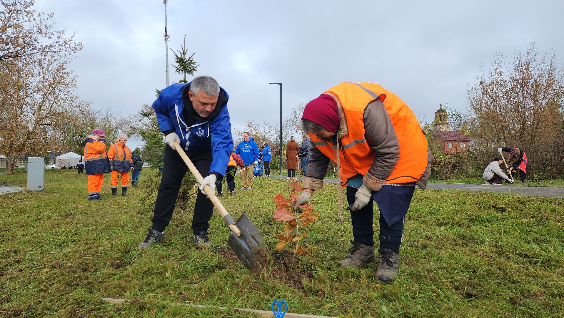 серпухов, подмосковье, высадка дубов, день отца,