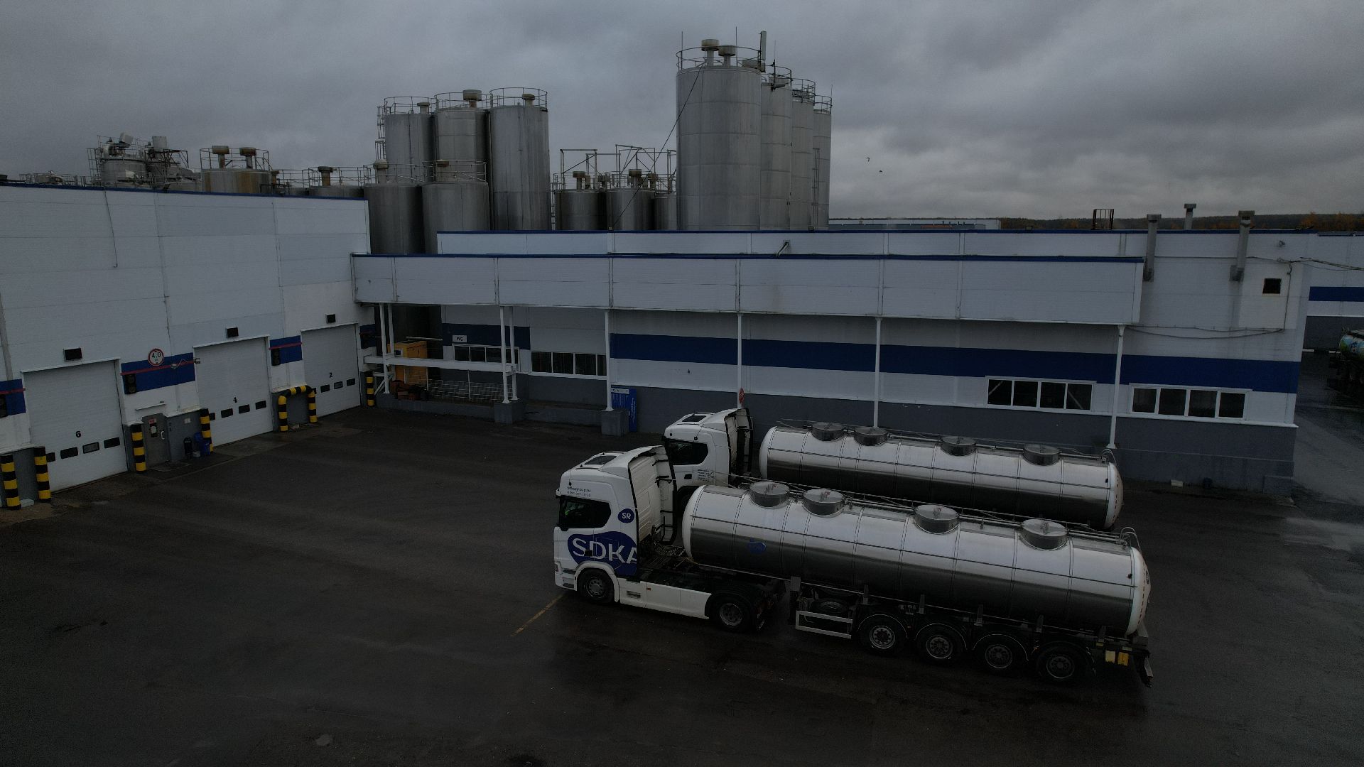 видео с коптера, молочный комбинат в чехове,
