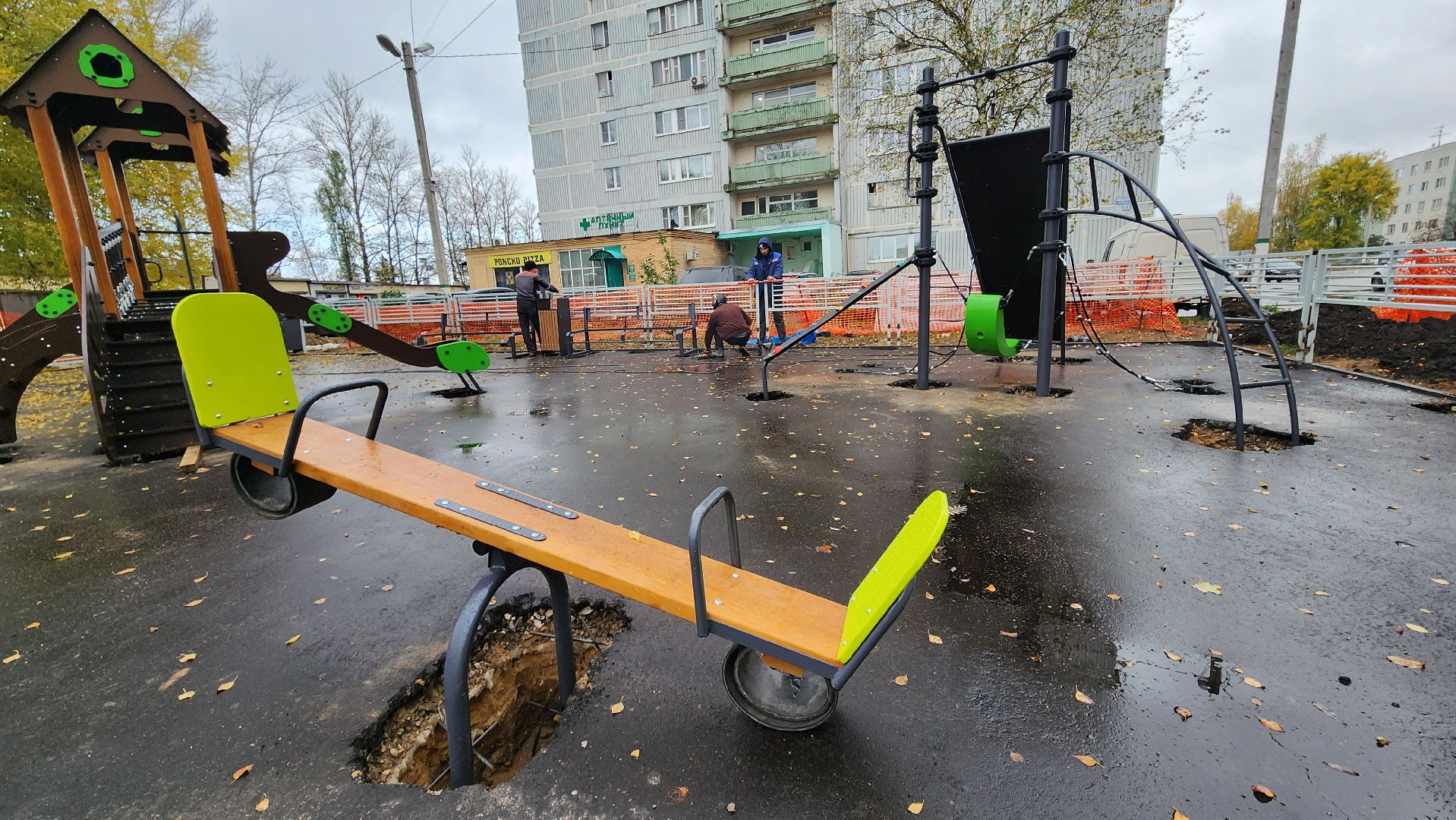 руза, тучково, благоустройство, детская  площадка,