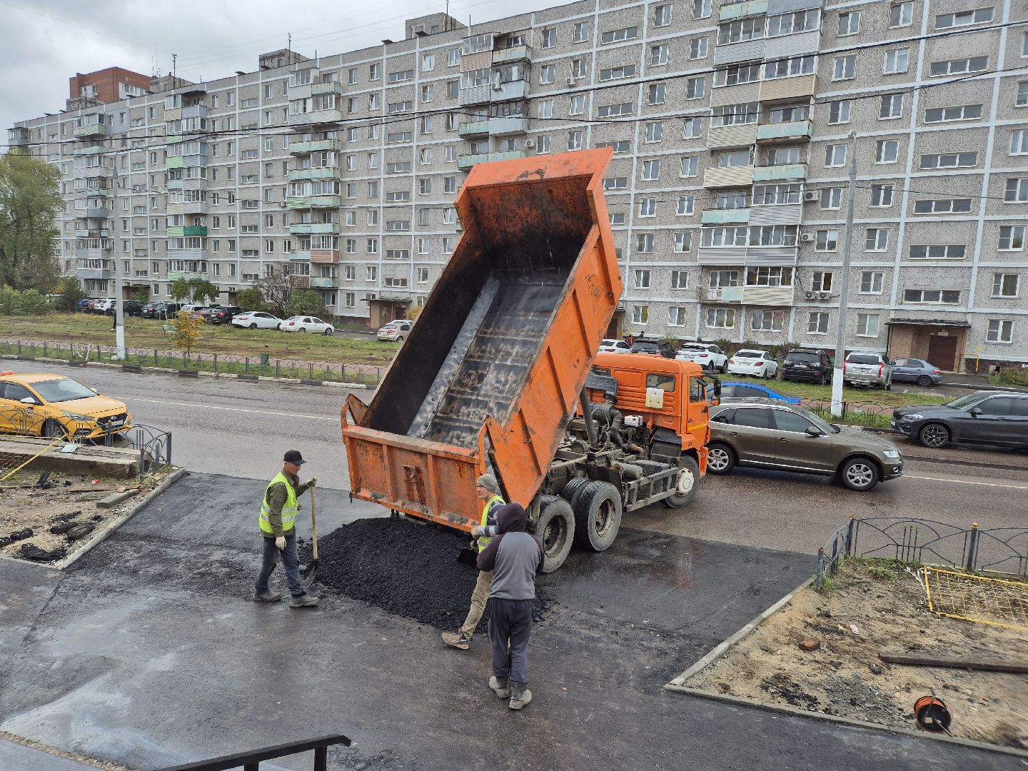 ремонт тротуара, орехово-зуево,