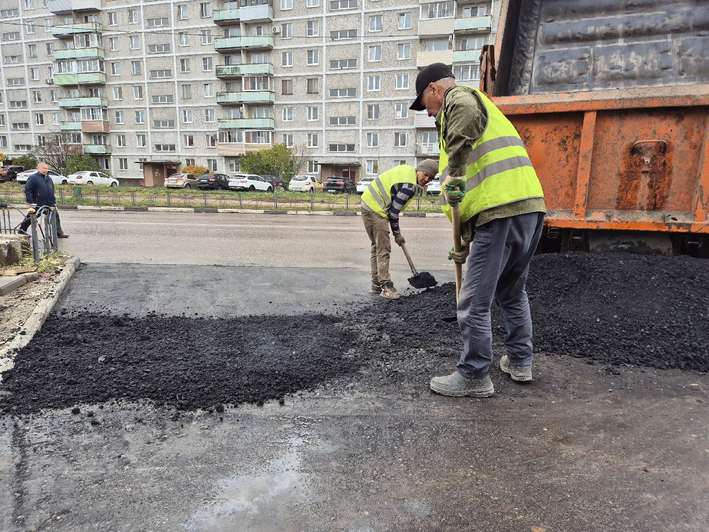 ремонт тротуара, орехово-зуево,